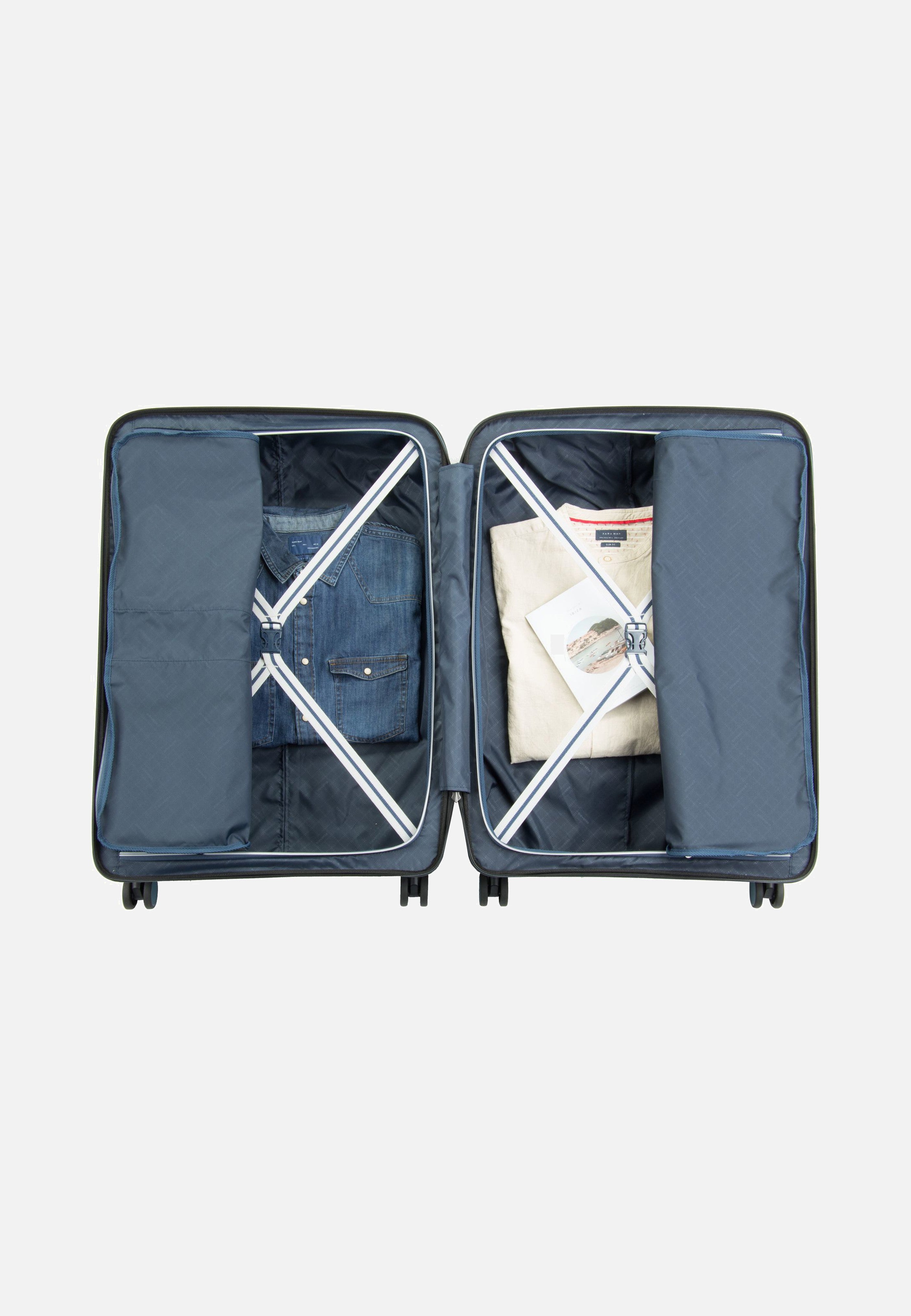 travelite Air Base 4-Rad Trolley L Eisblau Koffer