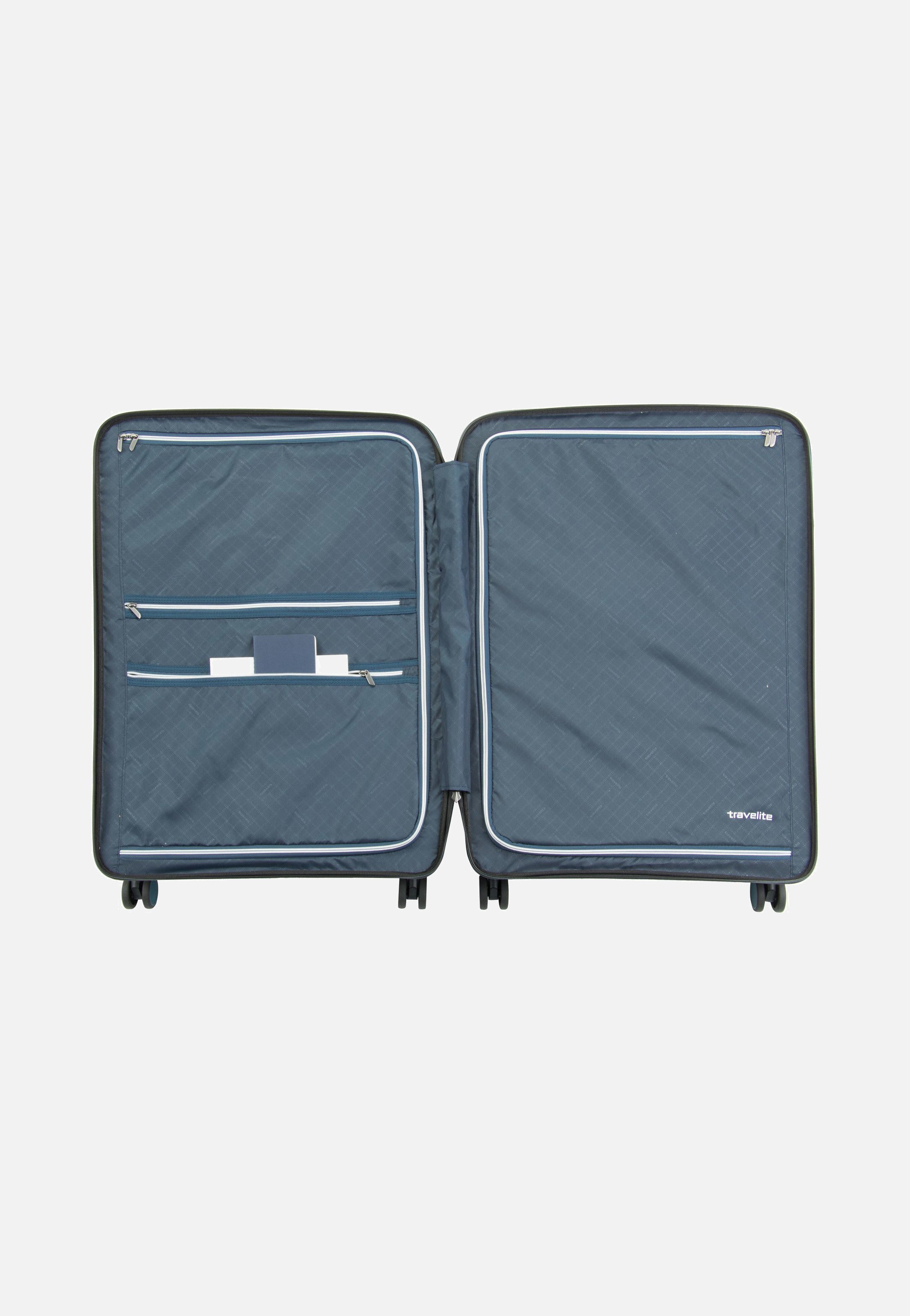travelite Air Base 4-Rad Trolley L Eisblau Koffer