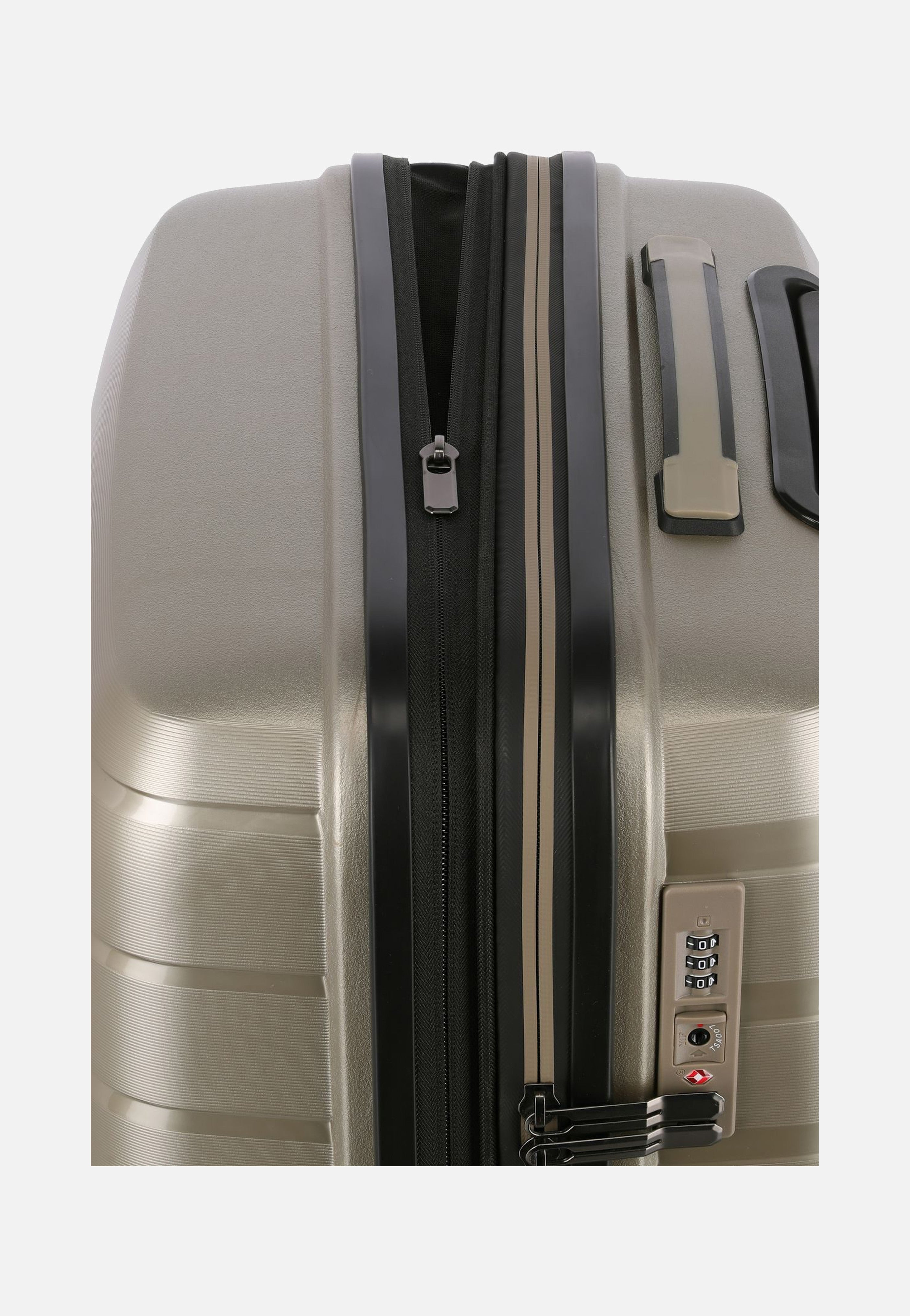 travelite Air Base 4-Rad Trolley M Champagner Koffer