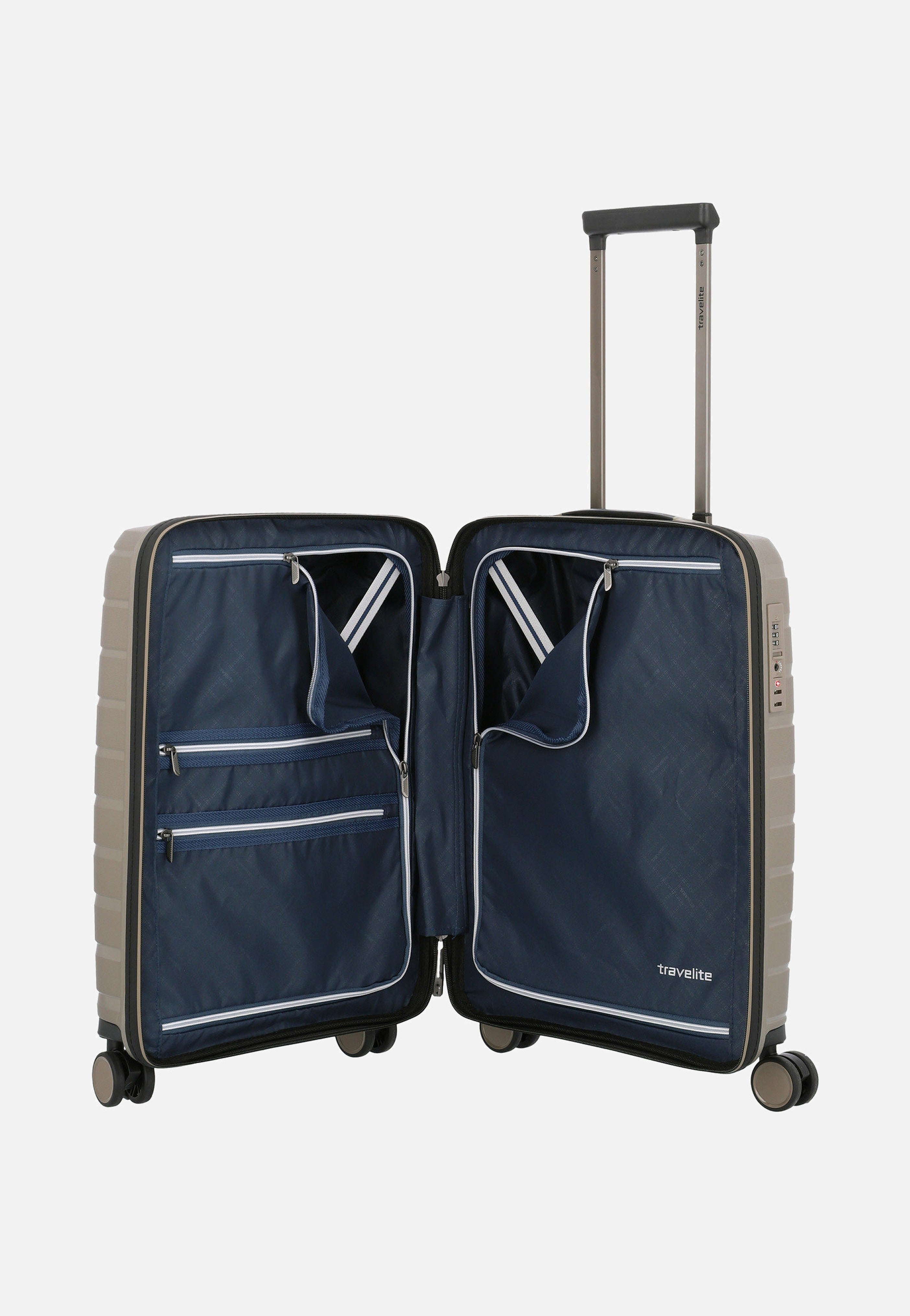 travelite Air Base 4-Rad Trolley S Champagner Koffer