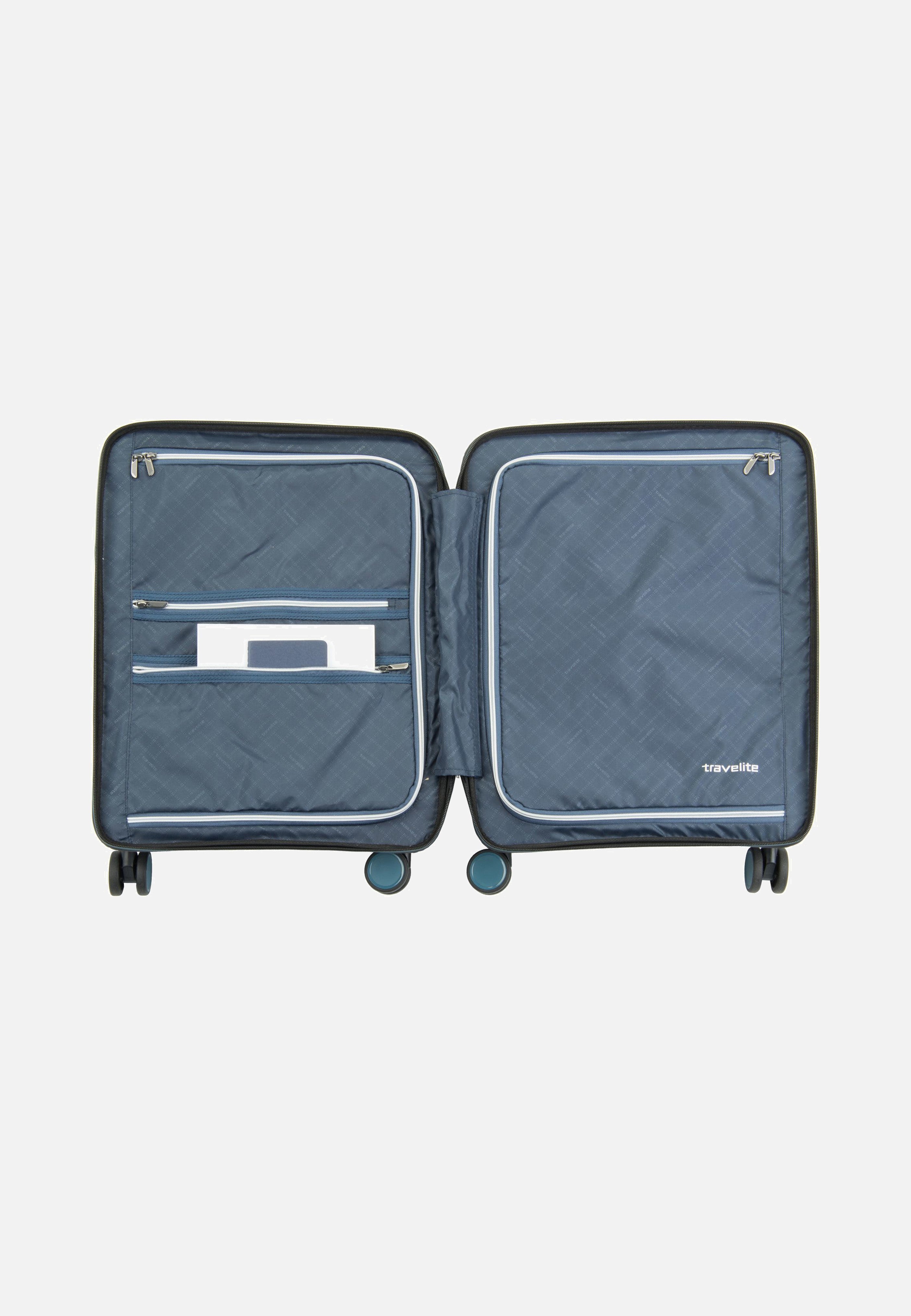 travelite Air Base 4-Rad Trolley S Eisblau Koffer
