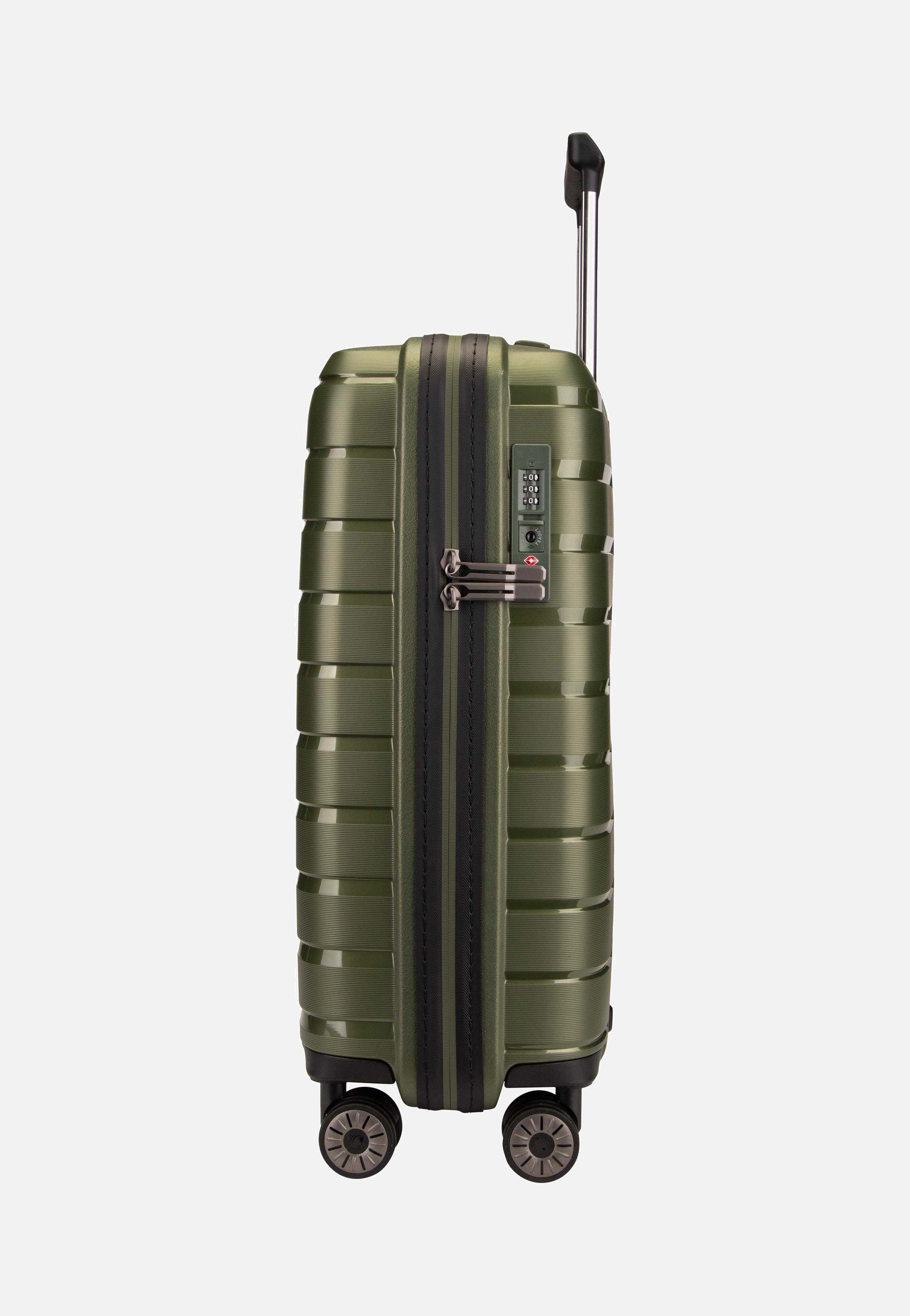 travelite Air Base 4-Rad Trolley S Olive Koffer
