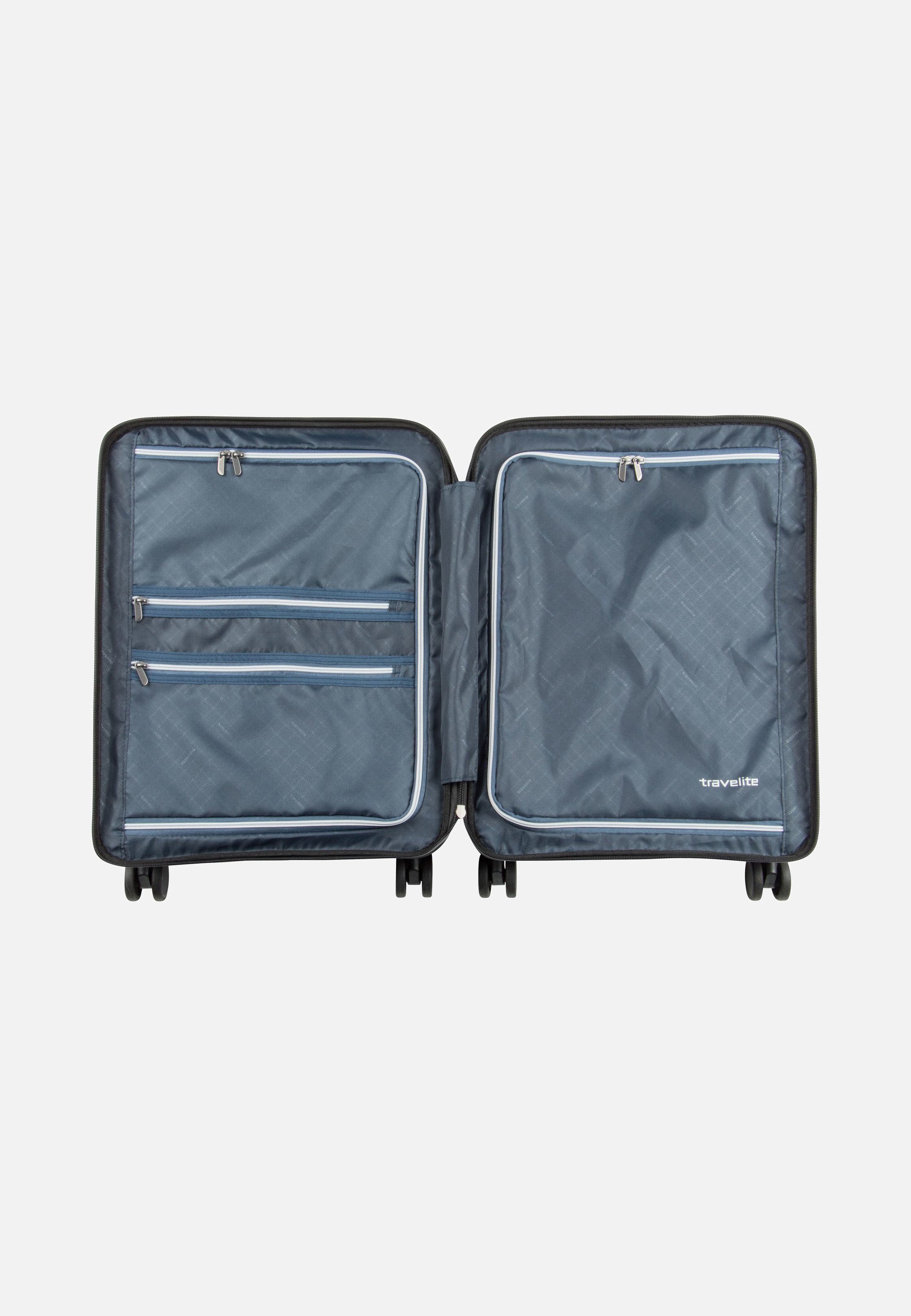 travelite Air Base 4-Rad Trolley S Vortasche Anthrazit Koffer