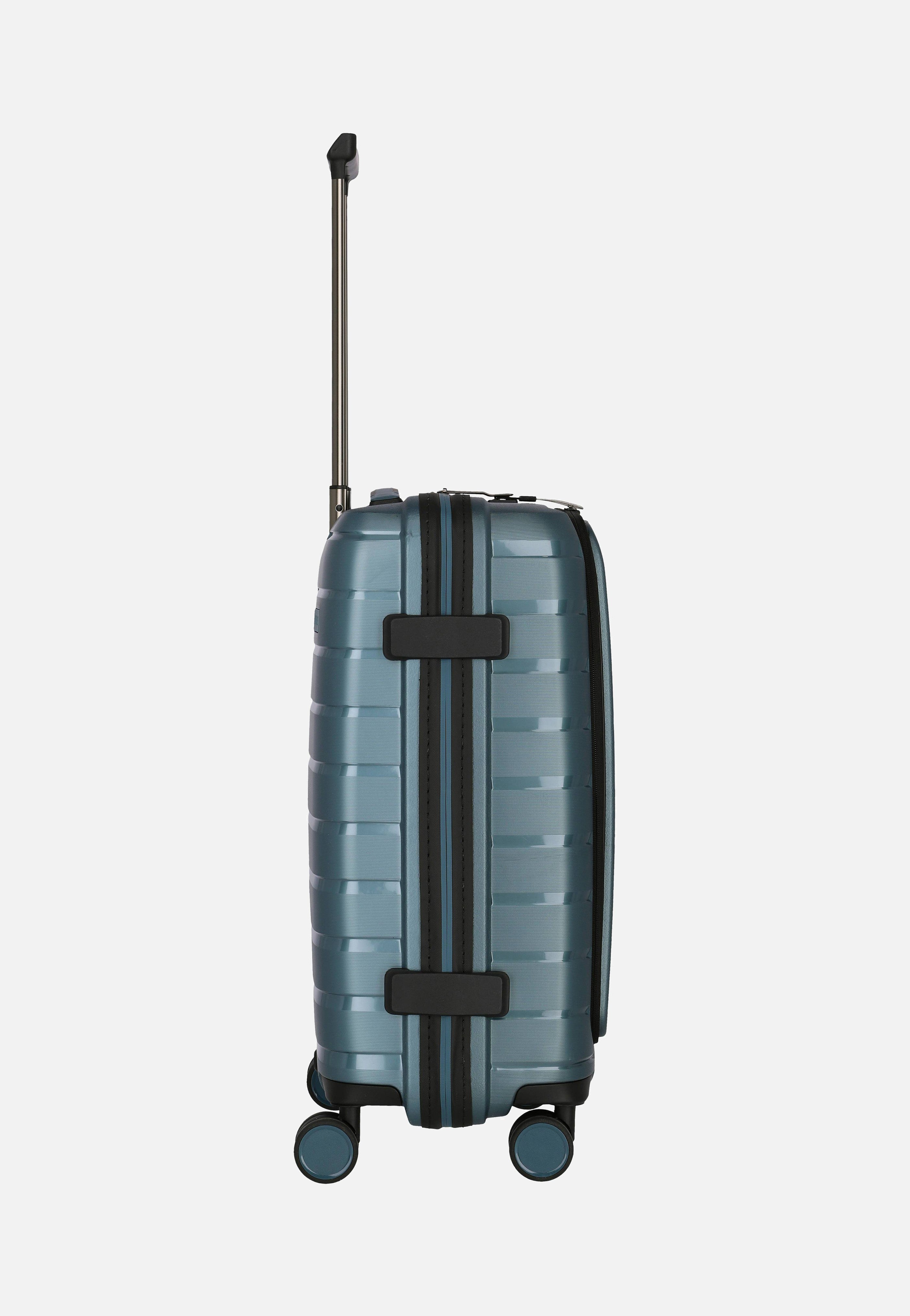 travelite Air Base 4-Rad Trolley S Vortasche Eisblau Koffer