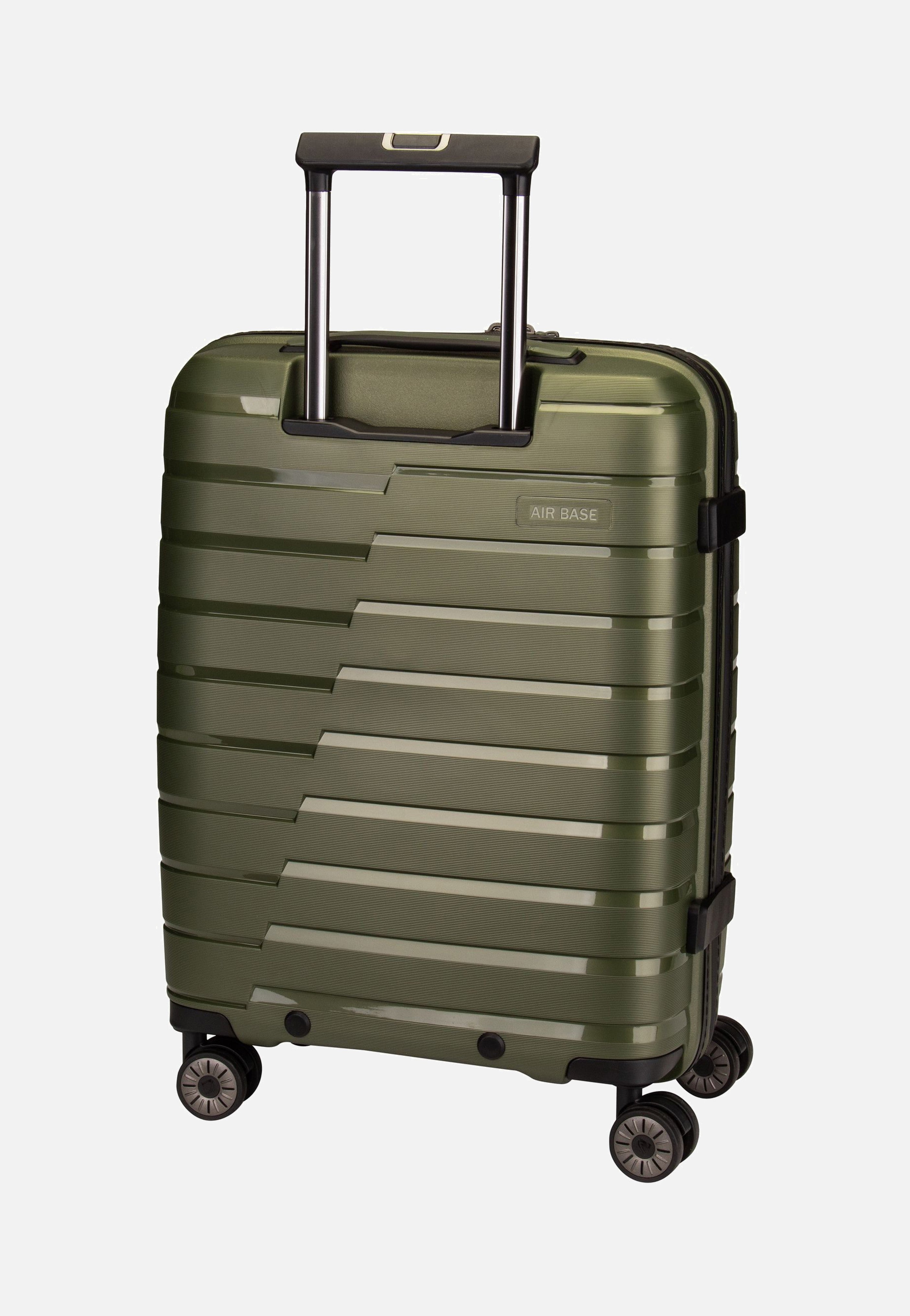 travelite Air Base 4-Rad Trolley S Vortasche Olive Koffer