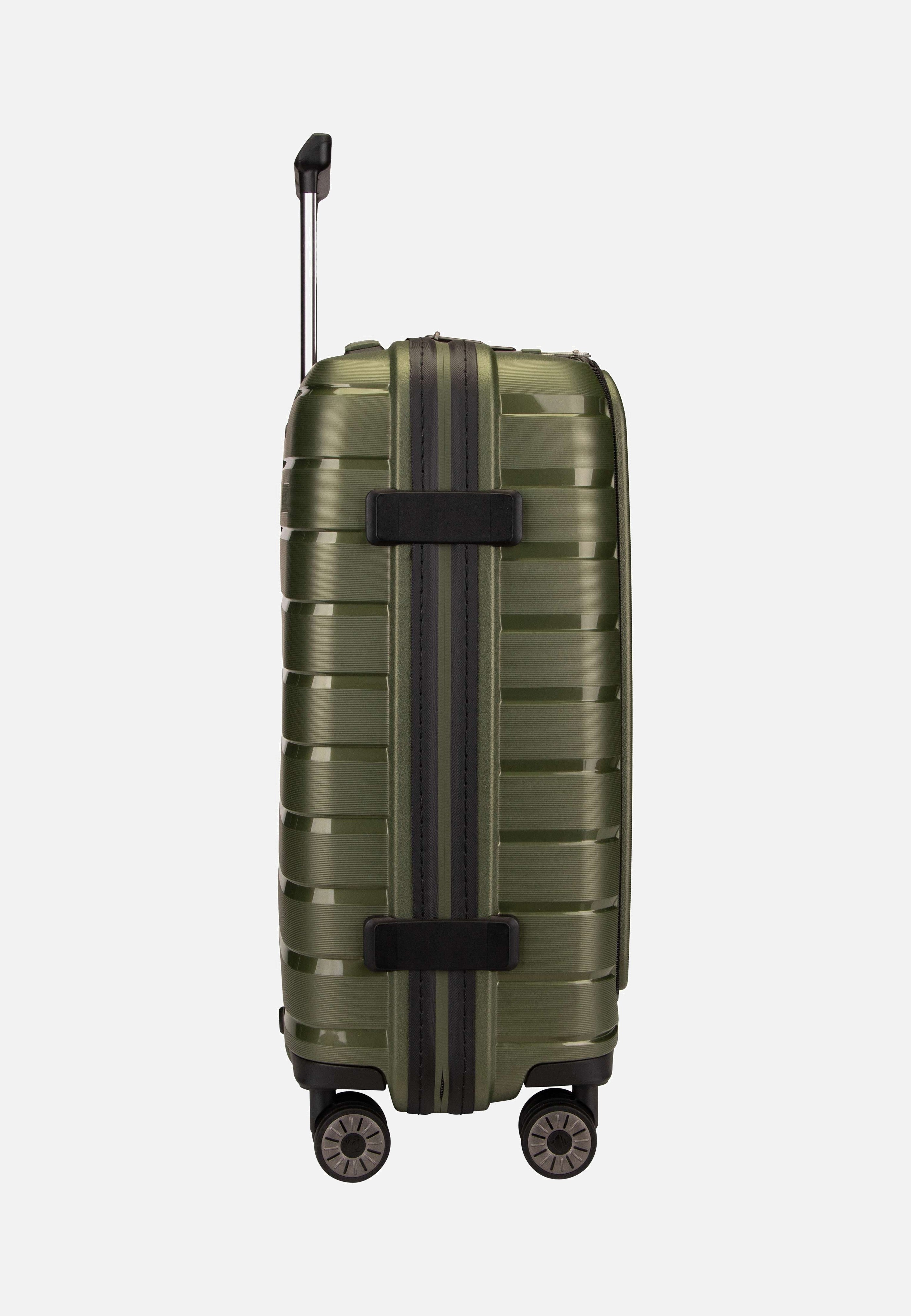 travelite Air Base 4-Rad Trolley S Vortasche Olive Koffer