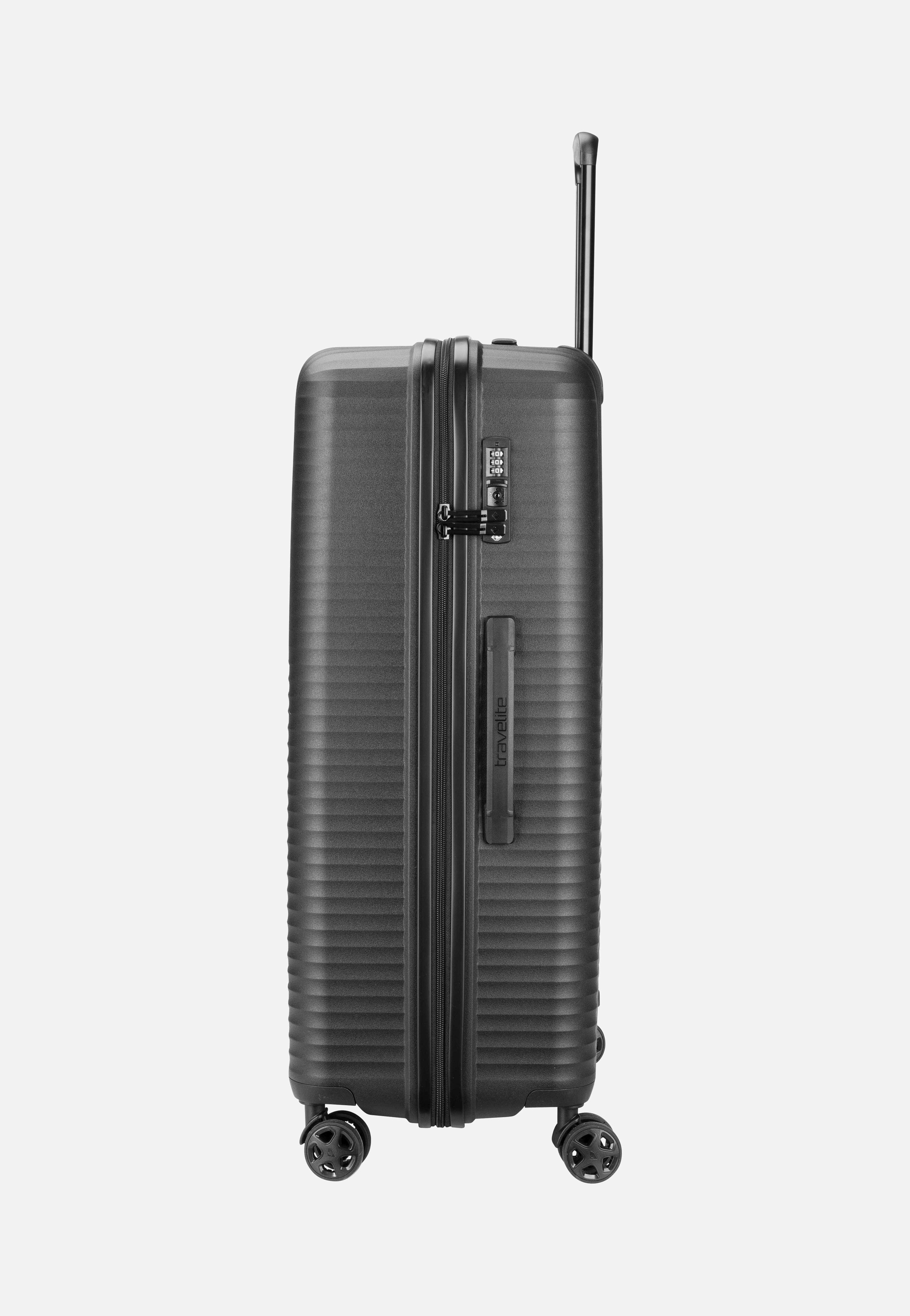 travelite Air Stripe Trolley 4w L Black Koffer