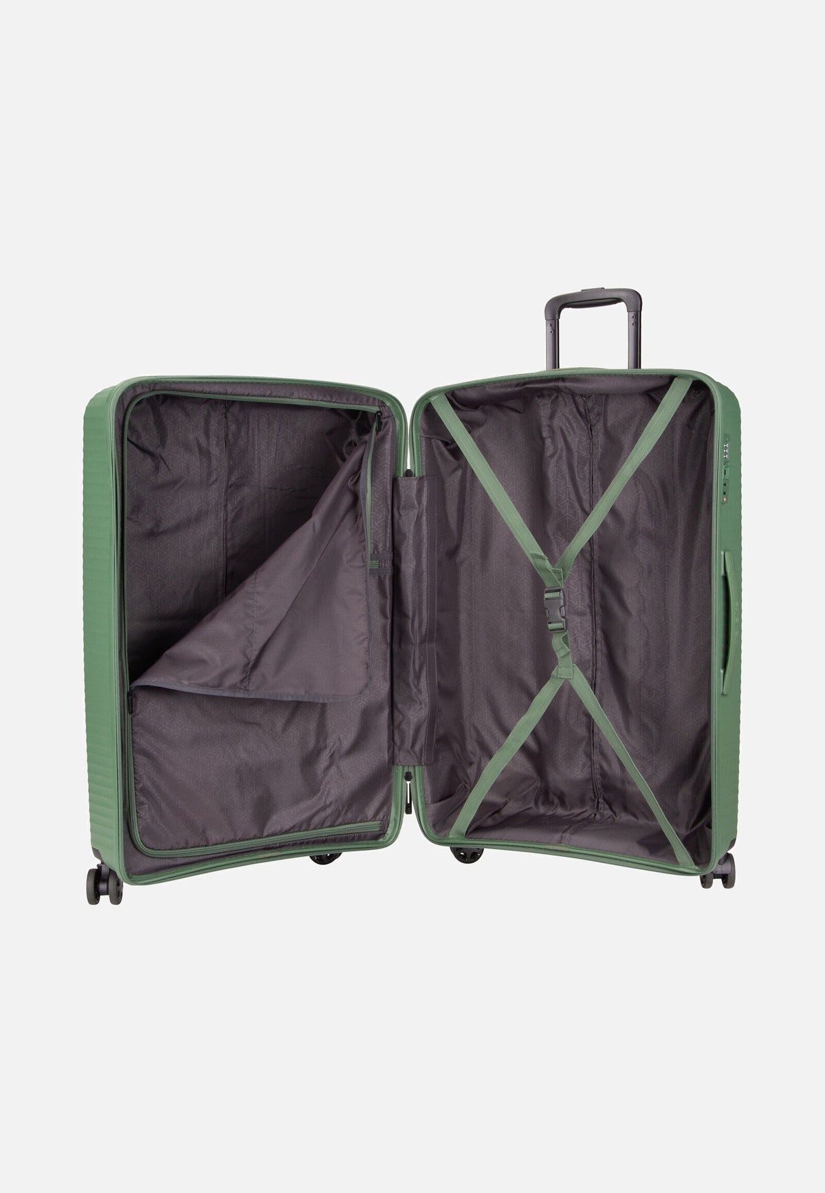 travelite Air Stripe Trolley 4w L Green Koffer