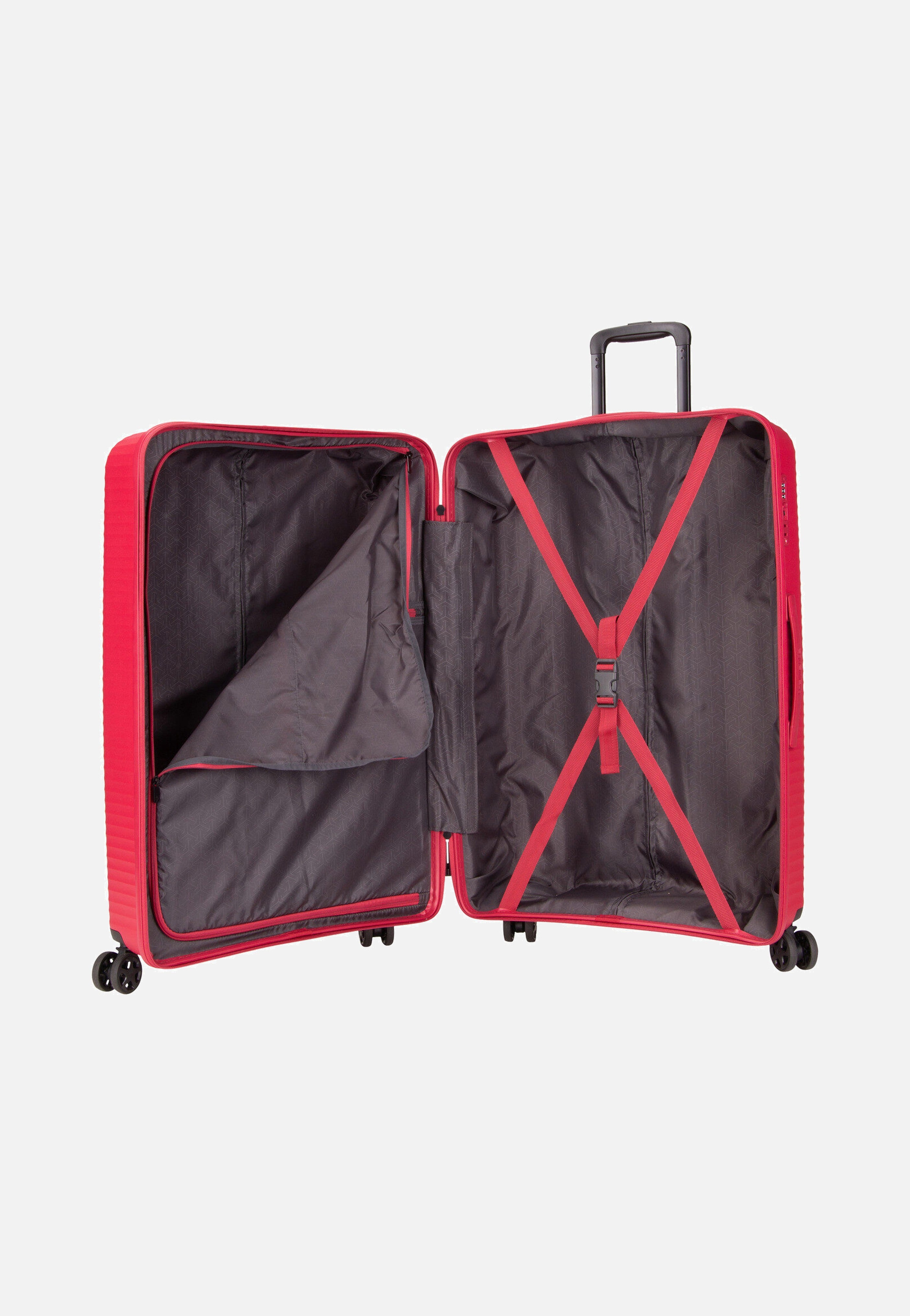 travelite Air Stripe Trolley 4w L Red Koffer
