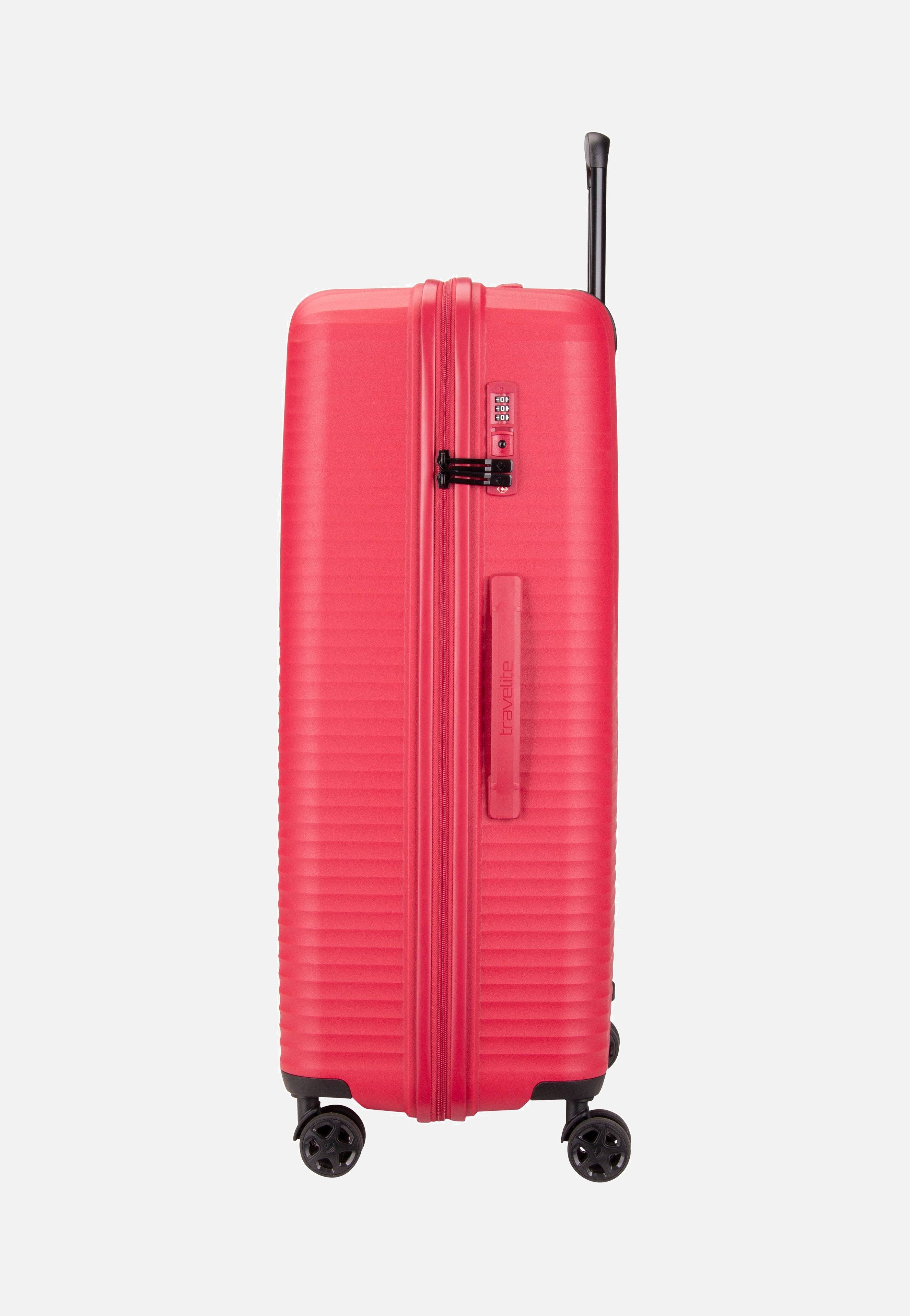 travelite Air Stripe Trolley 4w L Red Koffer