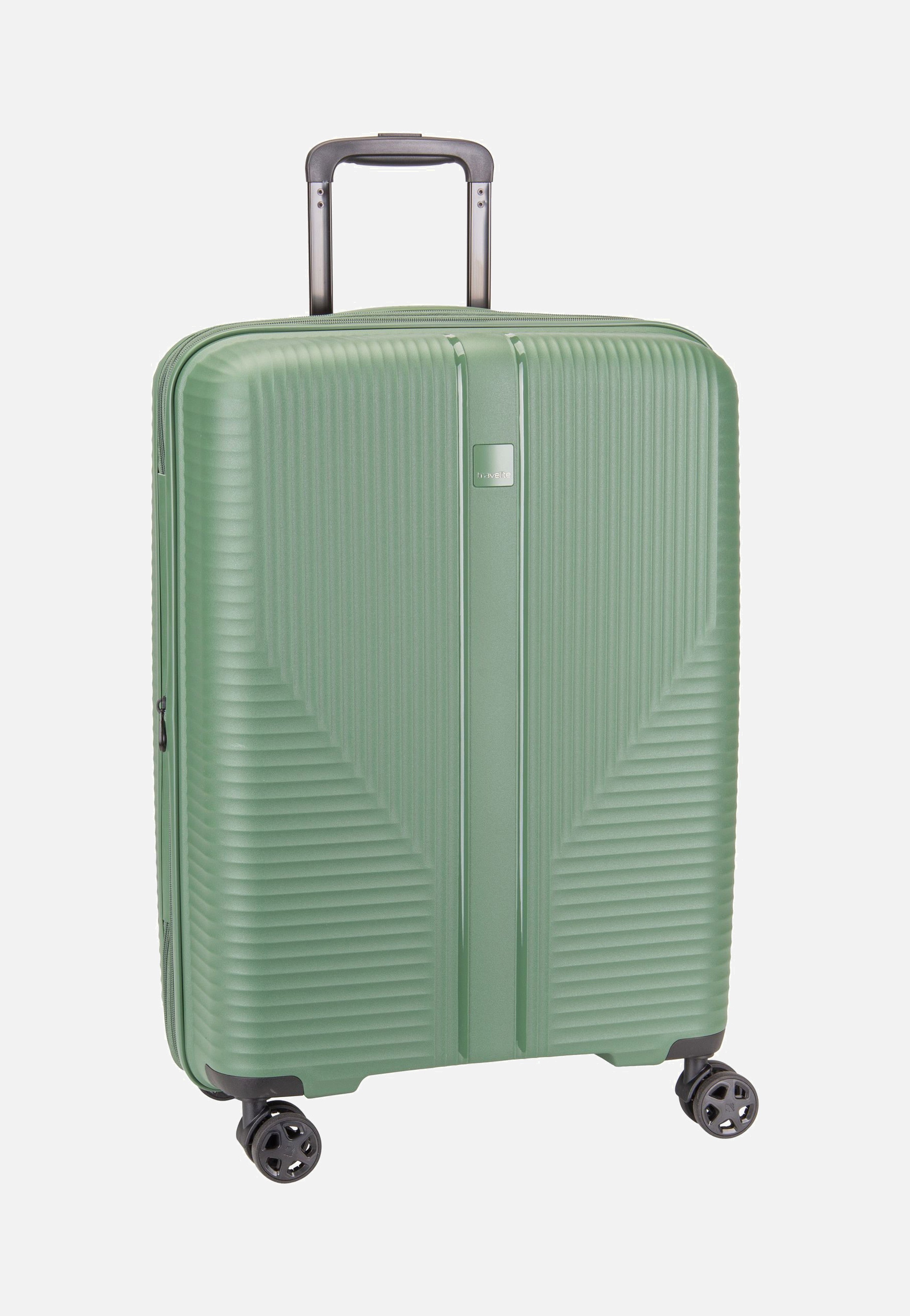 travelite Air Stripe Trolley 4w M exp. Green Koffer
