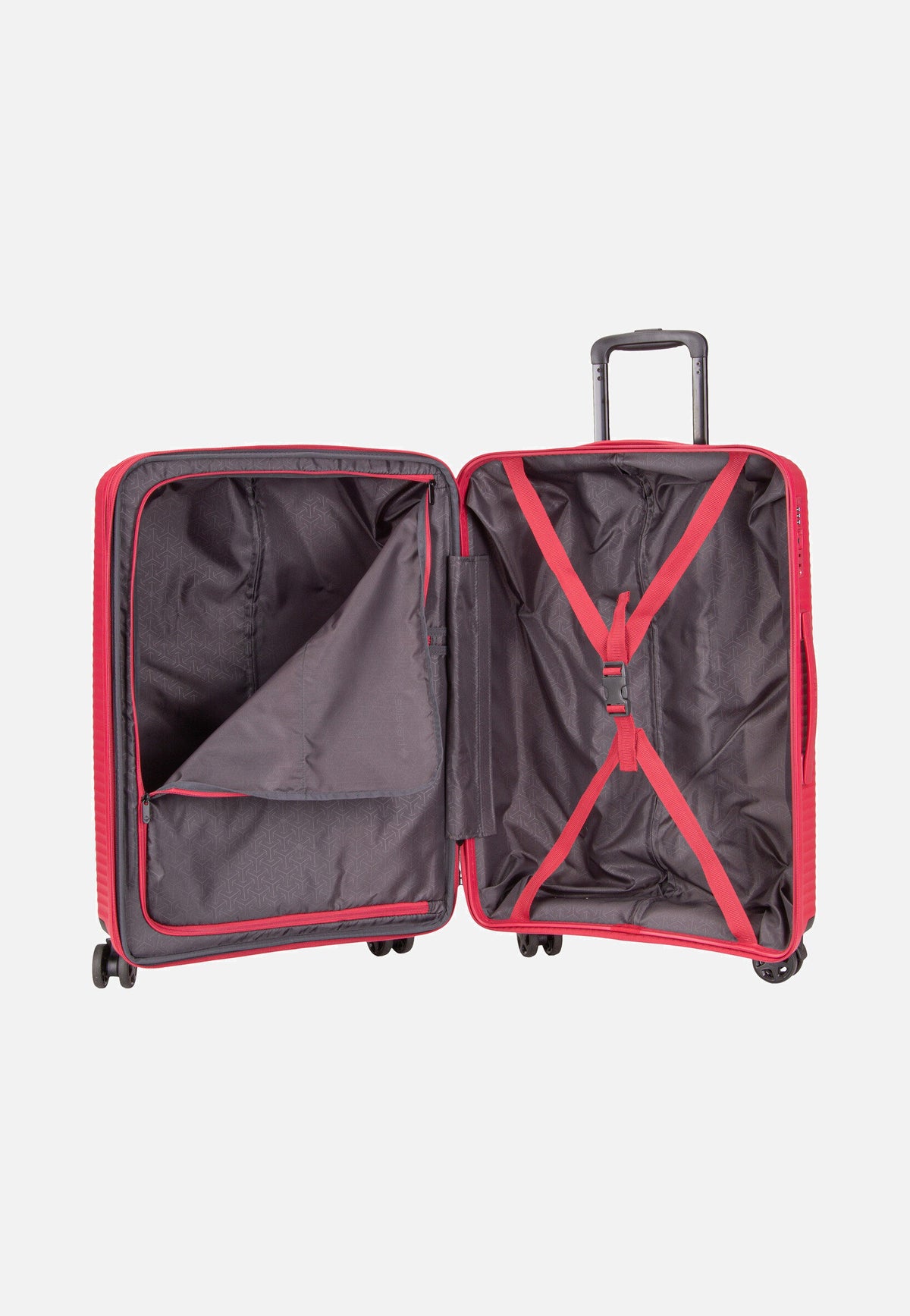 travelite Air Stripe Trolley 4w M exp. Red Koffer