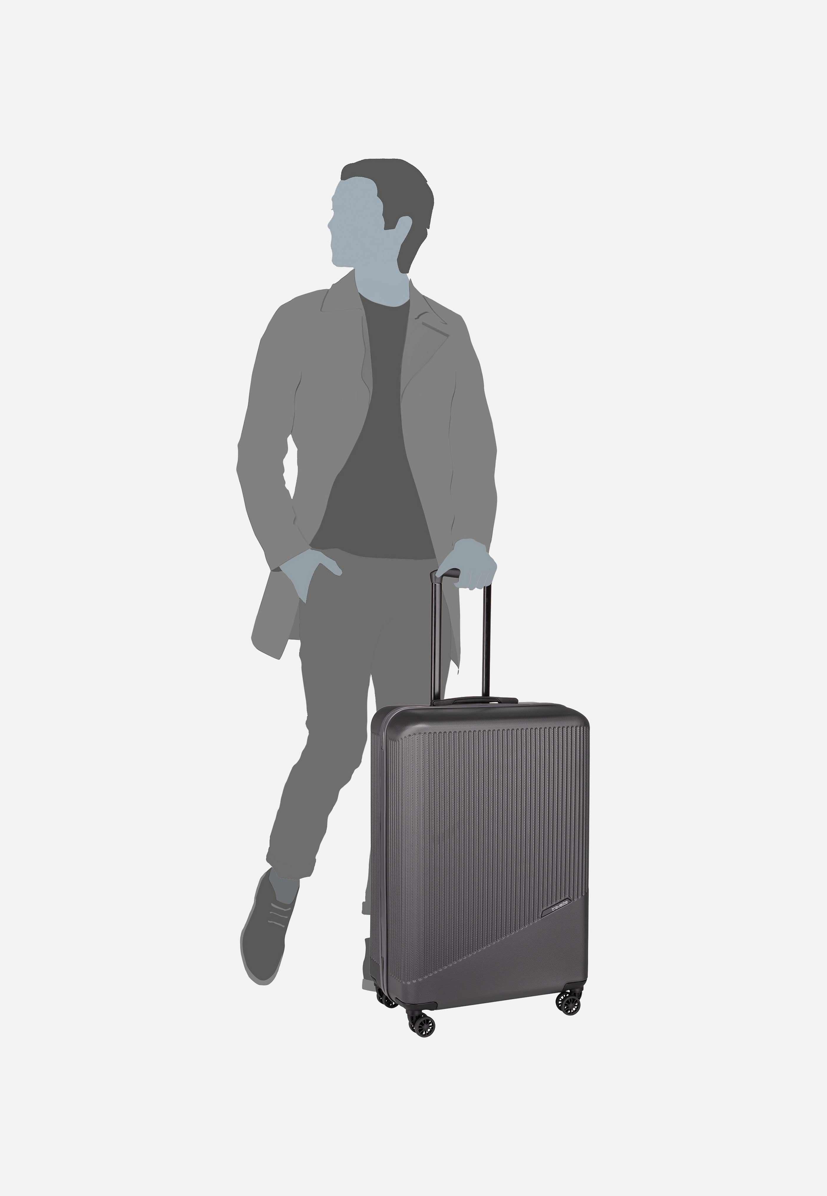 travelite Bali 4w Trolley L Anthrazit Koffer