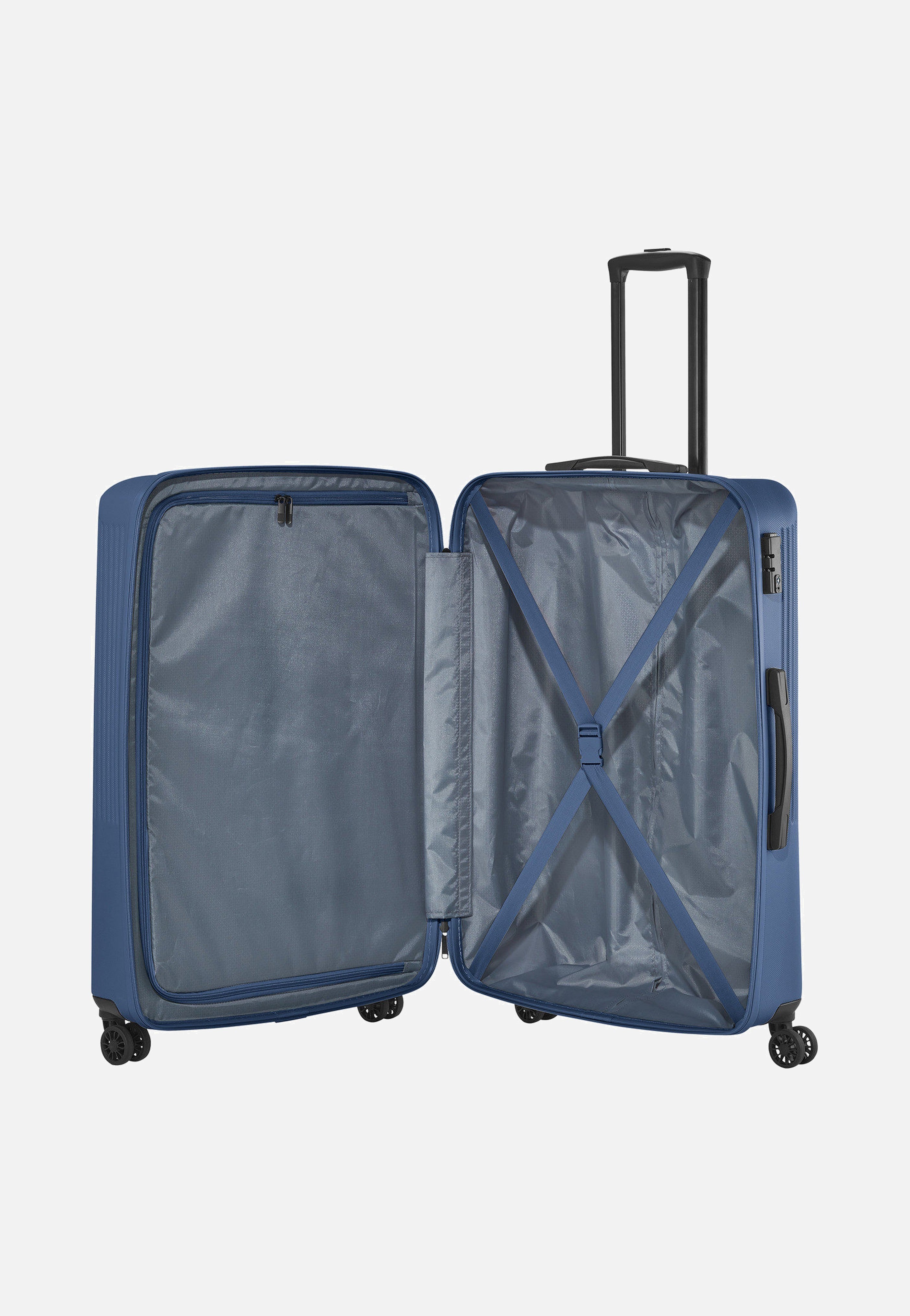 travelite Bali 4w Trolley L Blau Koffer