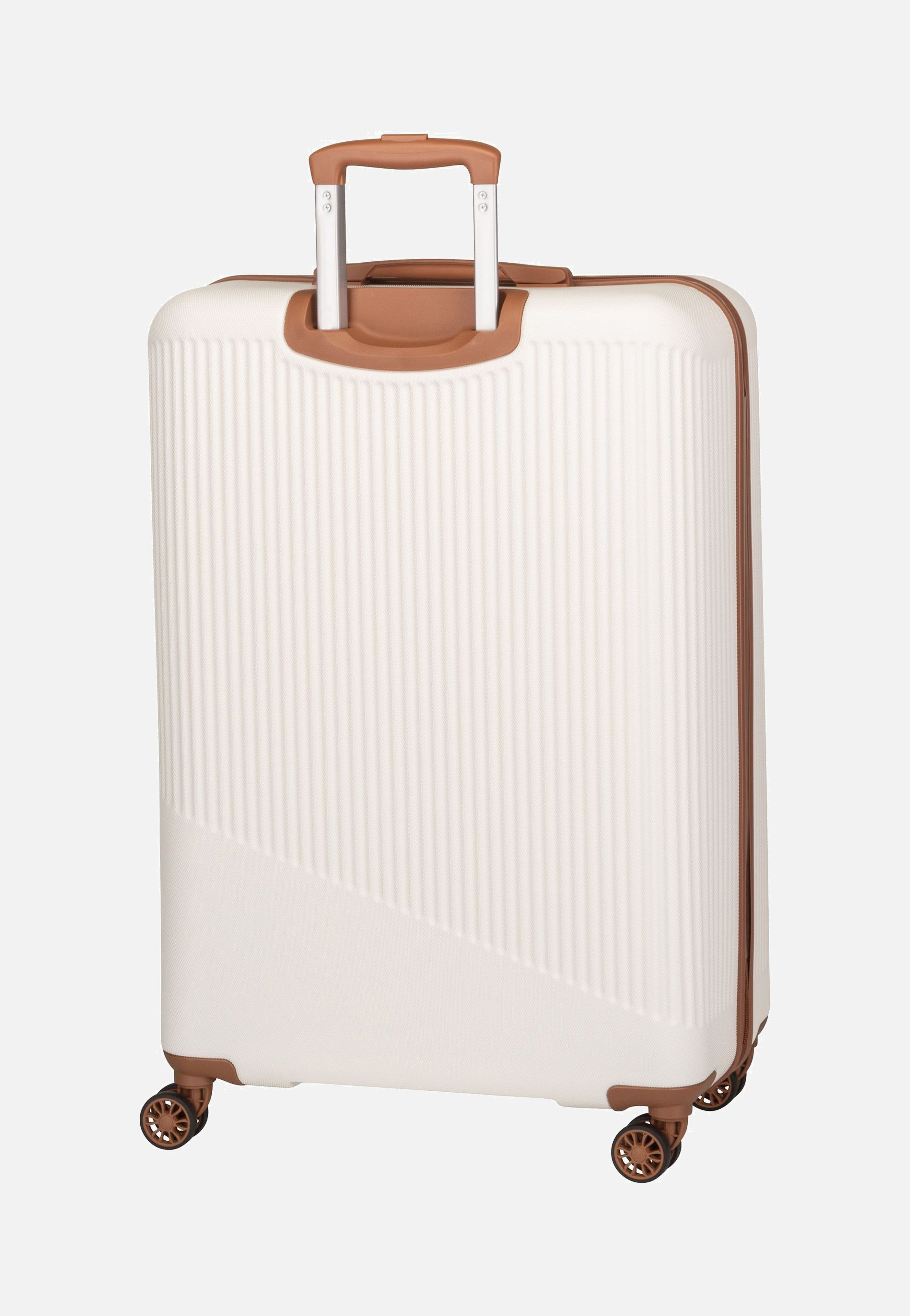 travelite Bali 4w Trolley L Weiss/Cognac Koffer