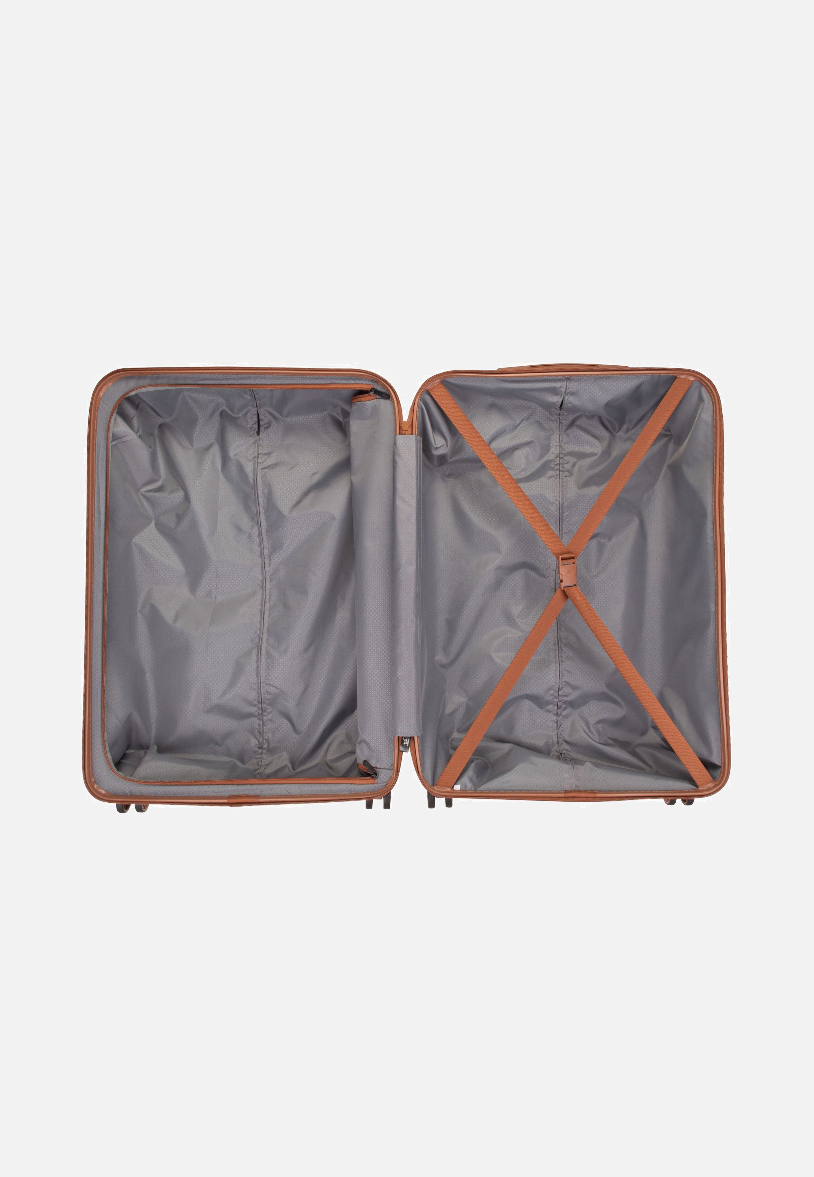 travelite Bali 4w Trolley L Weiss/Cognac Koffer