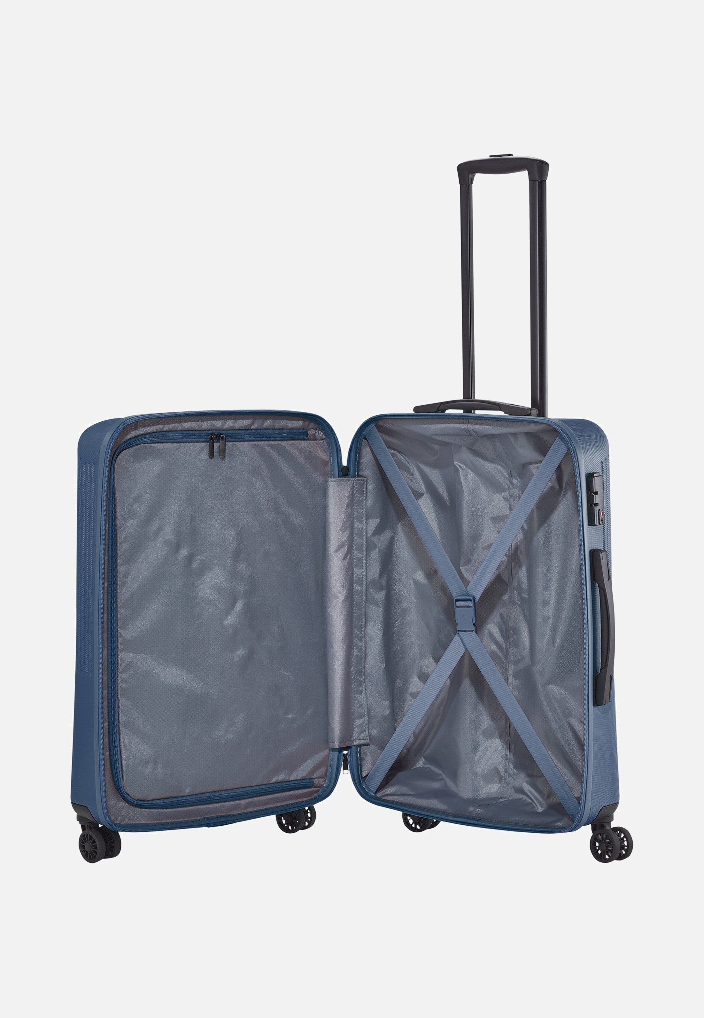 travelite Bali 4w Trolley M Blau Koffer