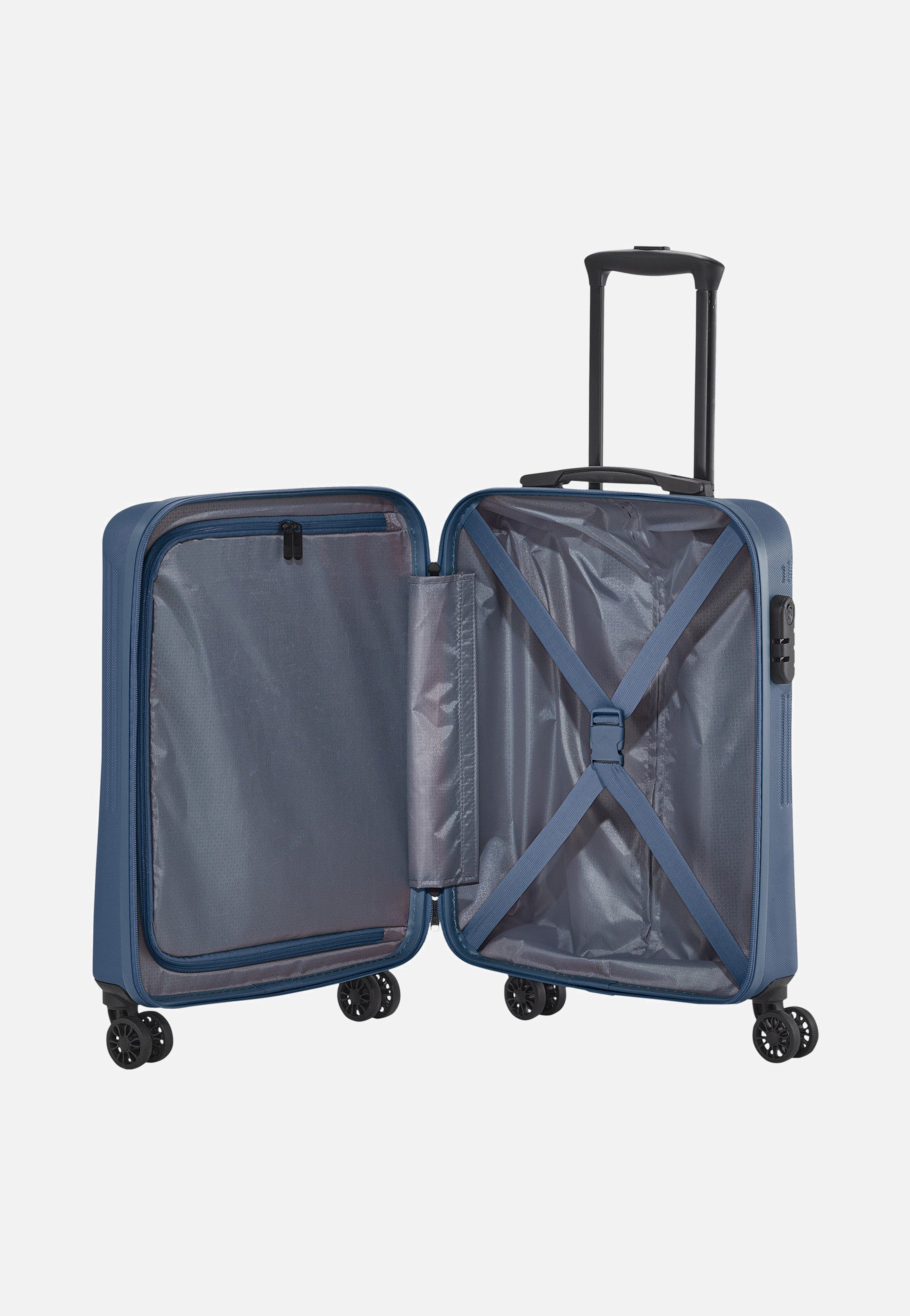 travelite Bali 4w Trolley S Blau Koffer