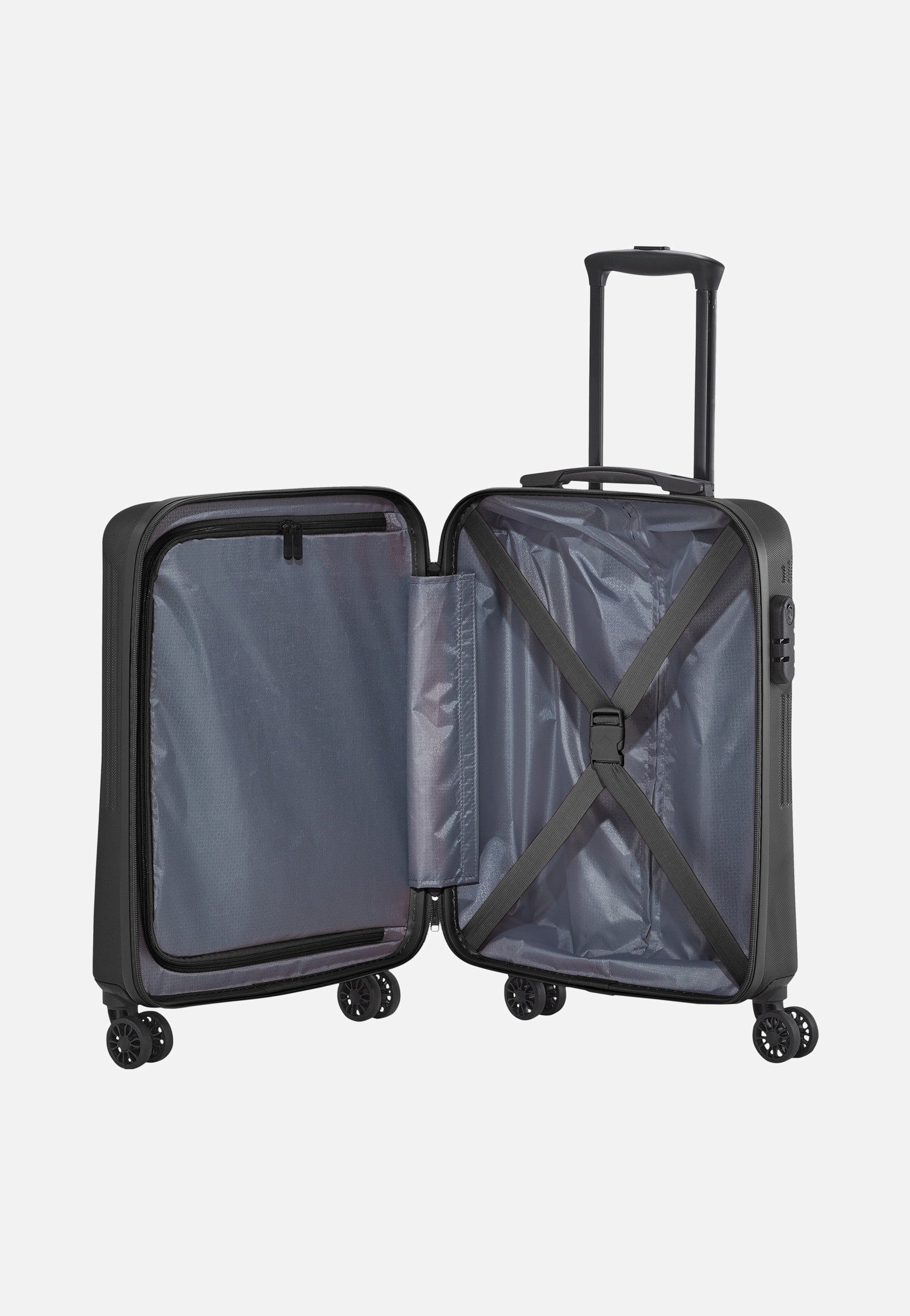 travelite Bali 4w Trolley S Schwarz Koffer