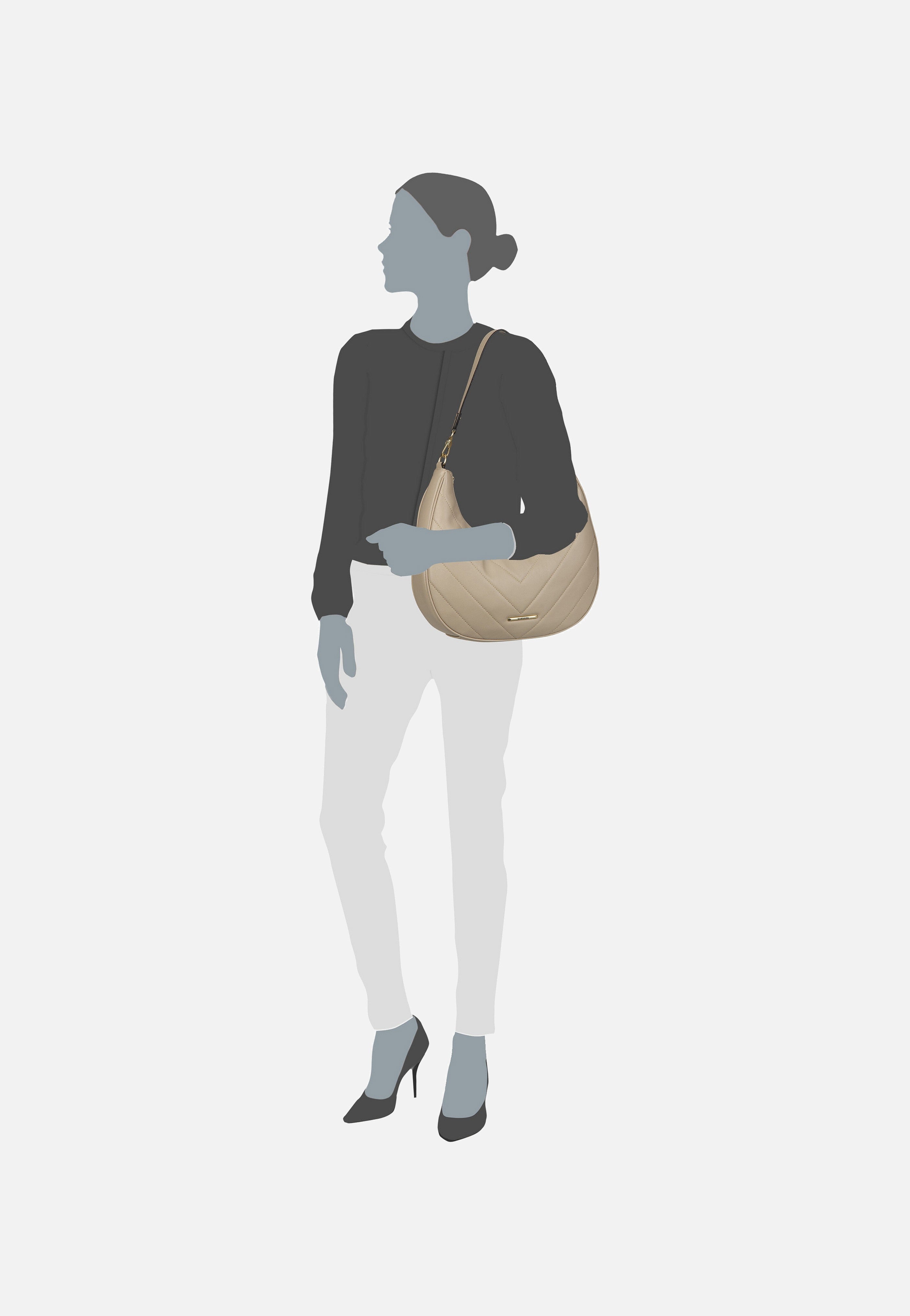 travelite Barbara Cozy HO Sand Hobo Bag