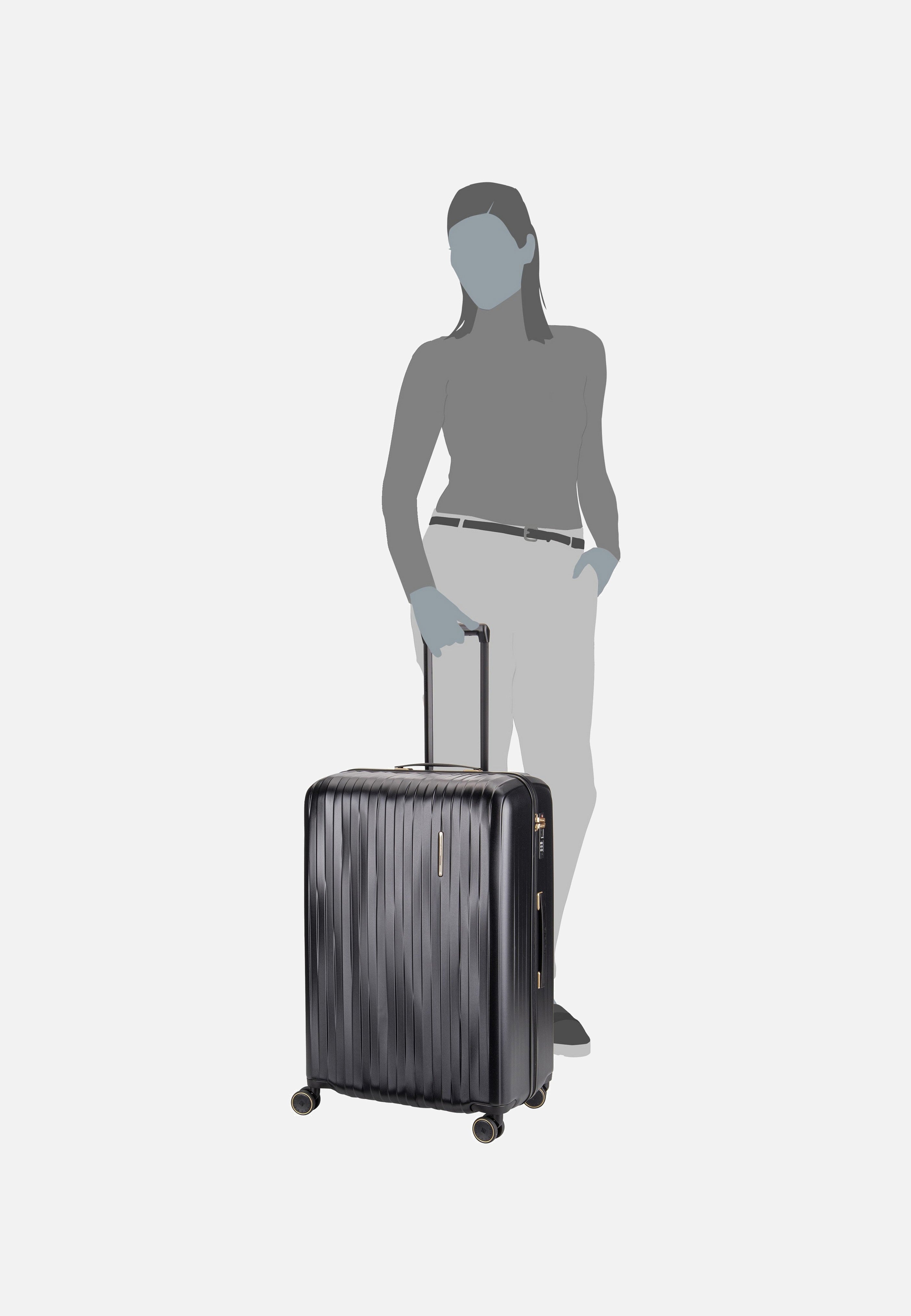 travelite Barbara Novelty 4W Trolley L Black Koffer