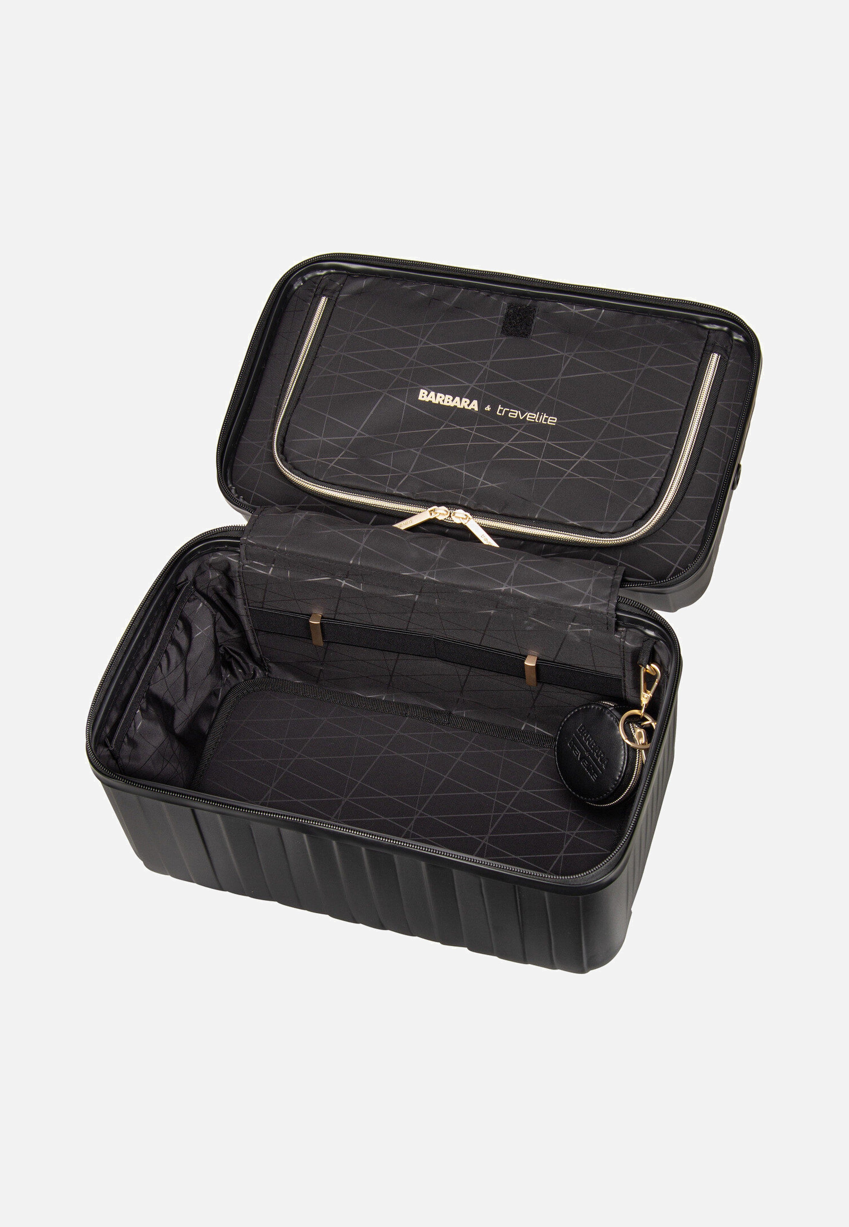 travelite Barbara Novelty Beauty Case Black Cosmetic Case