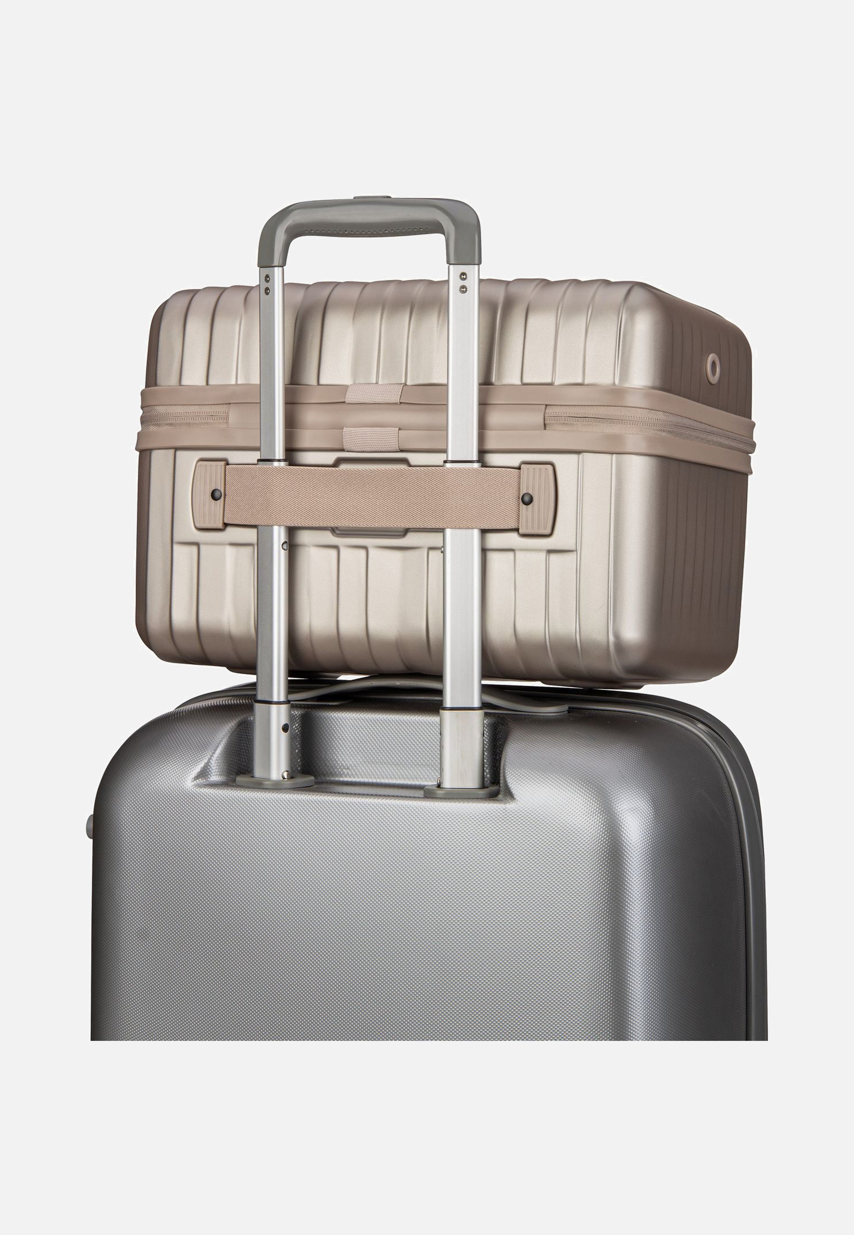 travelite Barbara Novelty Beauty Case Satin Nude Cosmetic Case