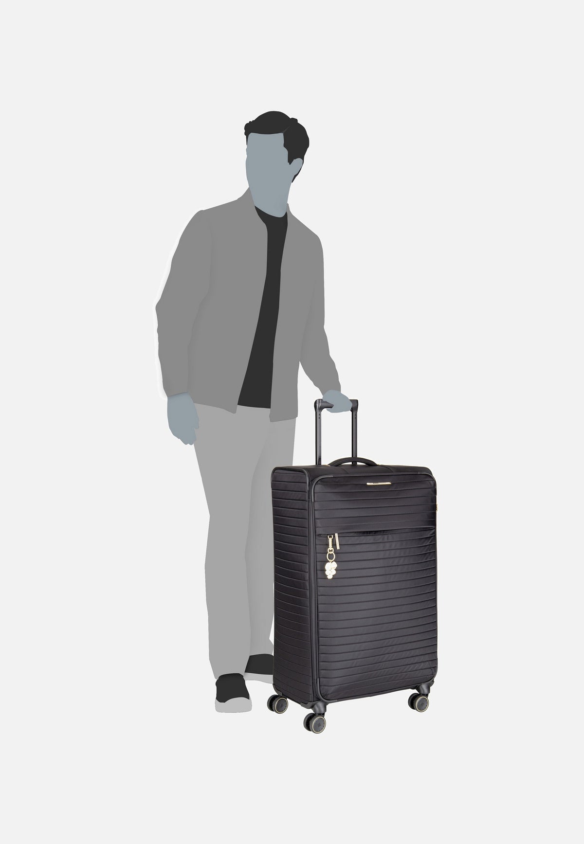 travelite Barbara Stepp 4W Trolley L Black Koffer