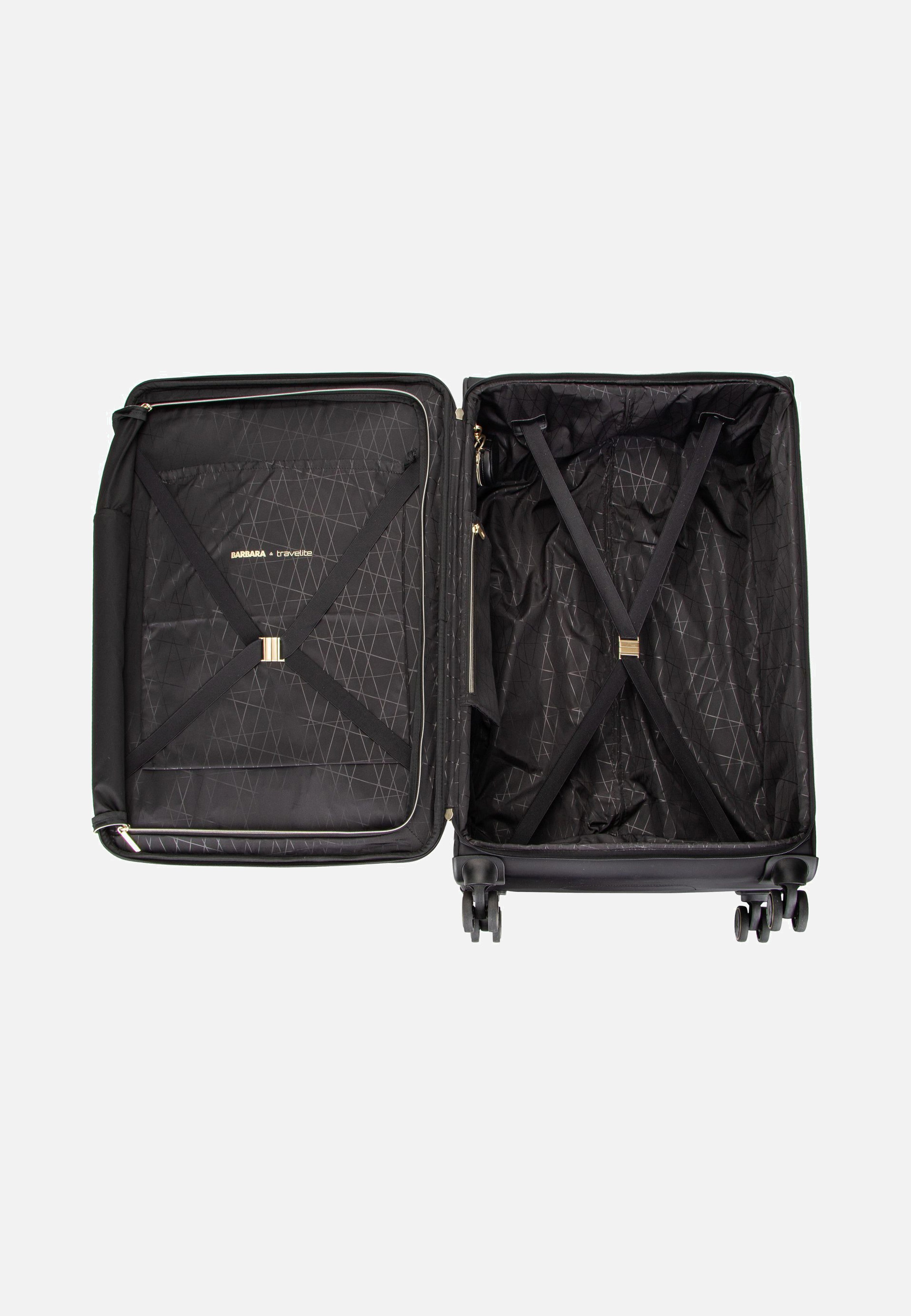 travelite Barbara Stepp 4W Trolley L Black Koffer
