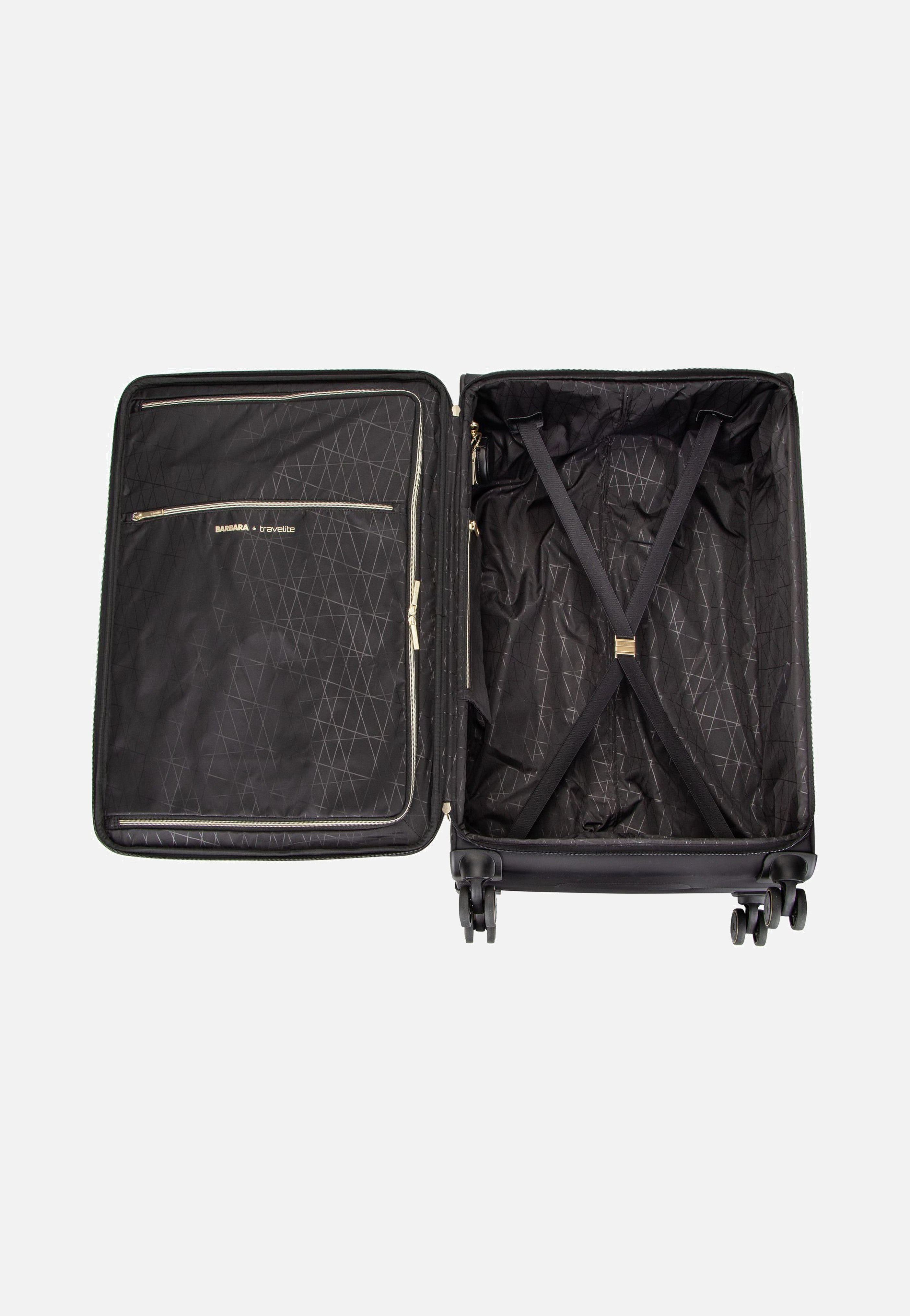 travelite Barbara Stepp 4W Trolley L Black Koffer