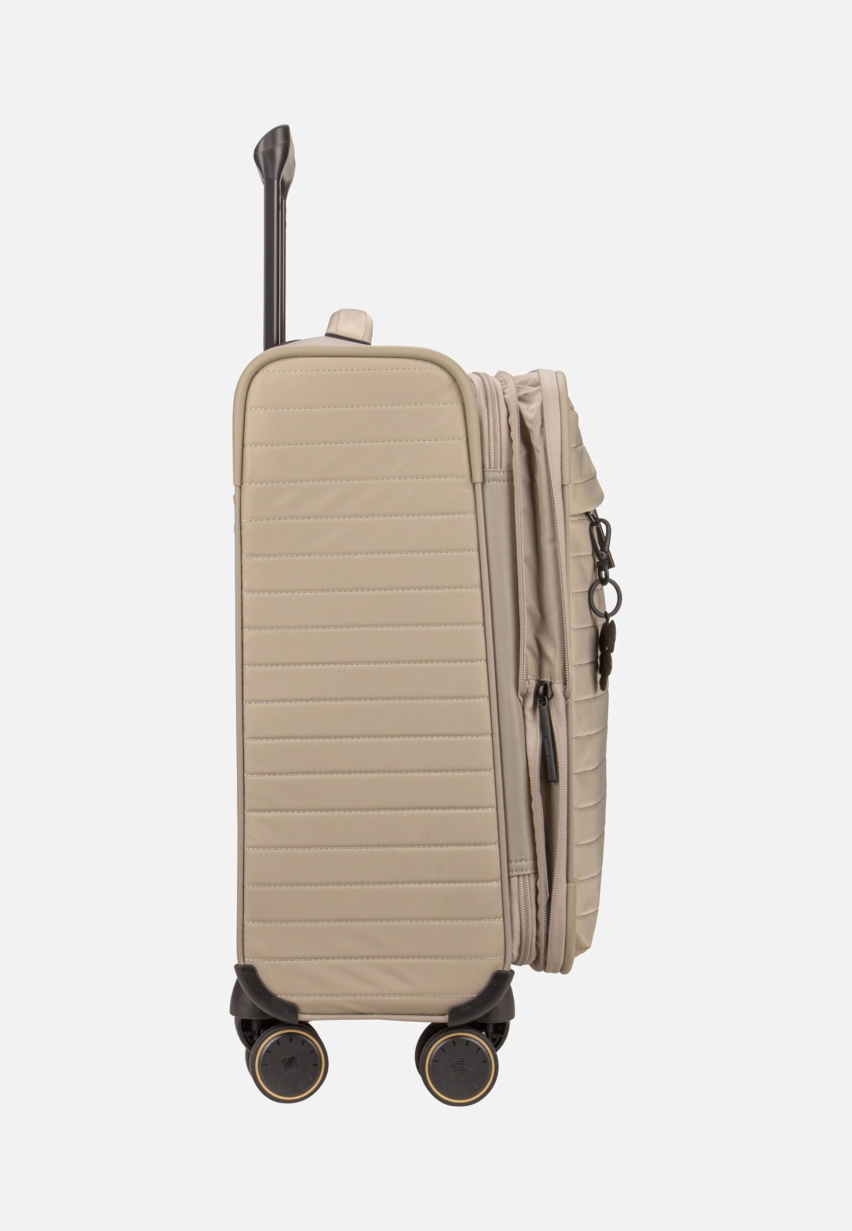 travelite Barbara Stepp 4W Trolley S Exp Satin Nude Koffer