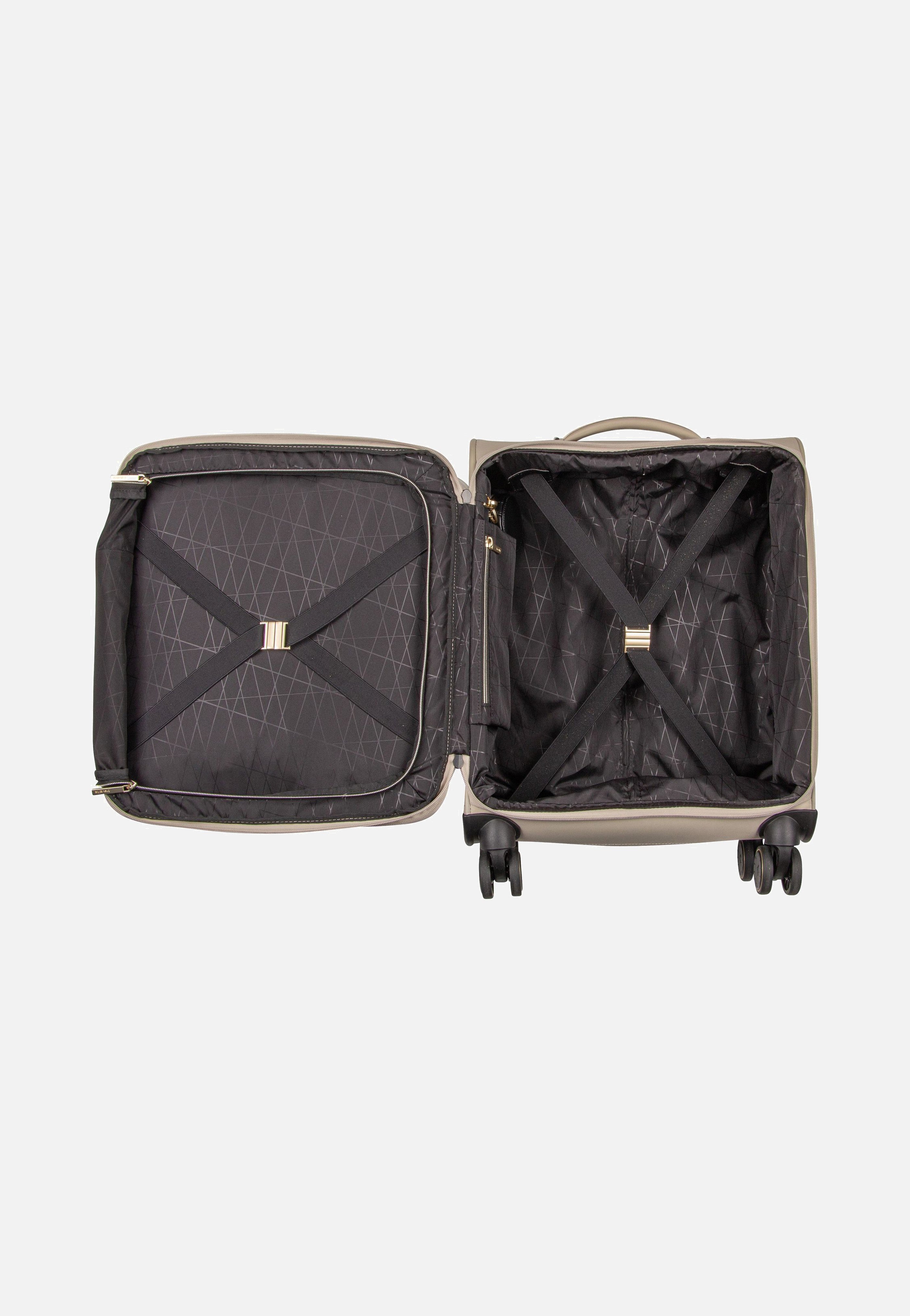 travelite Barbara Stepp 4W Trolley S Exp Satin Nude Koffer