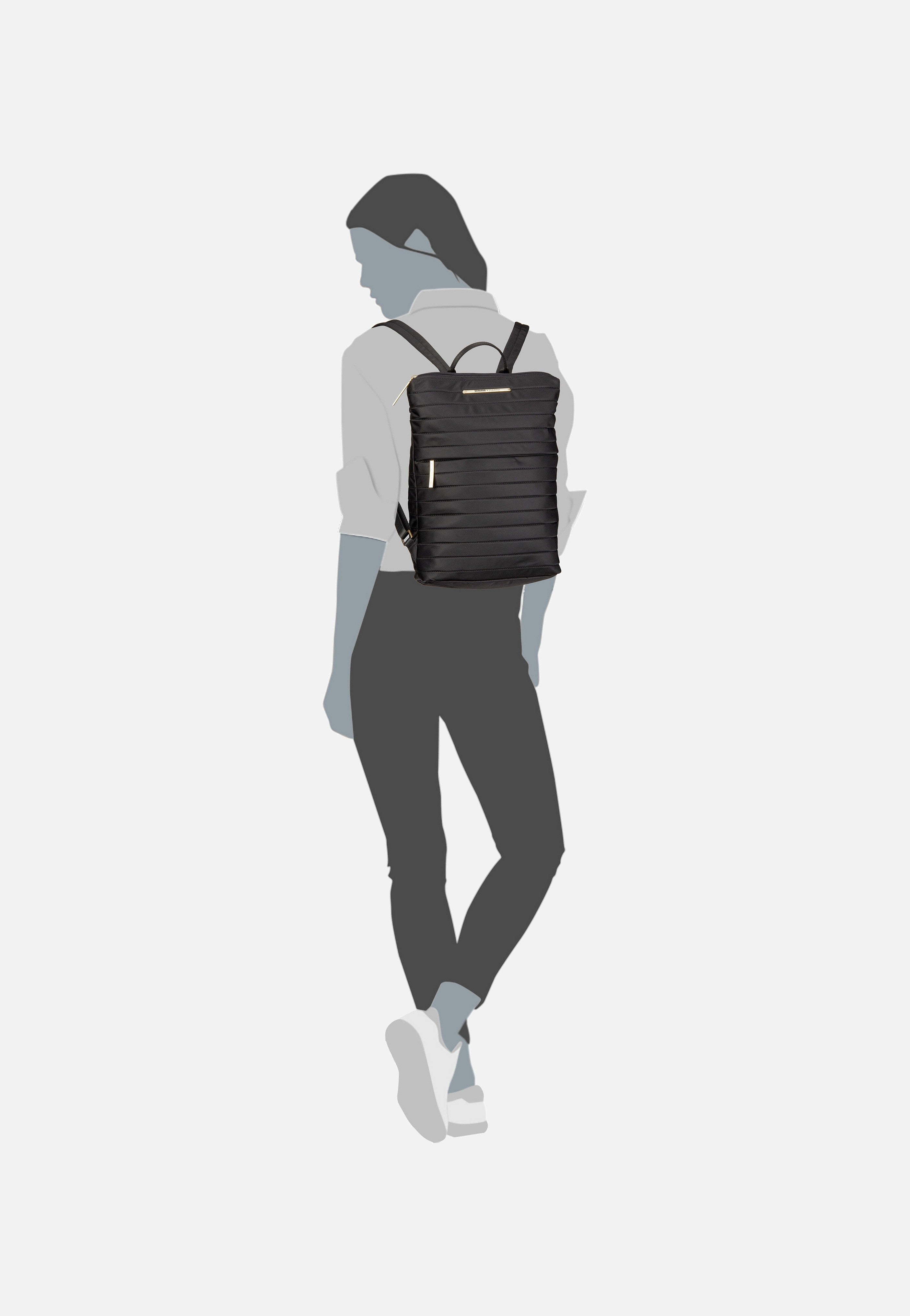 travelite Barbara Stepp BP Black Rucksack