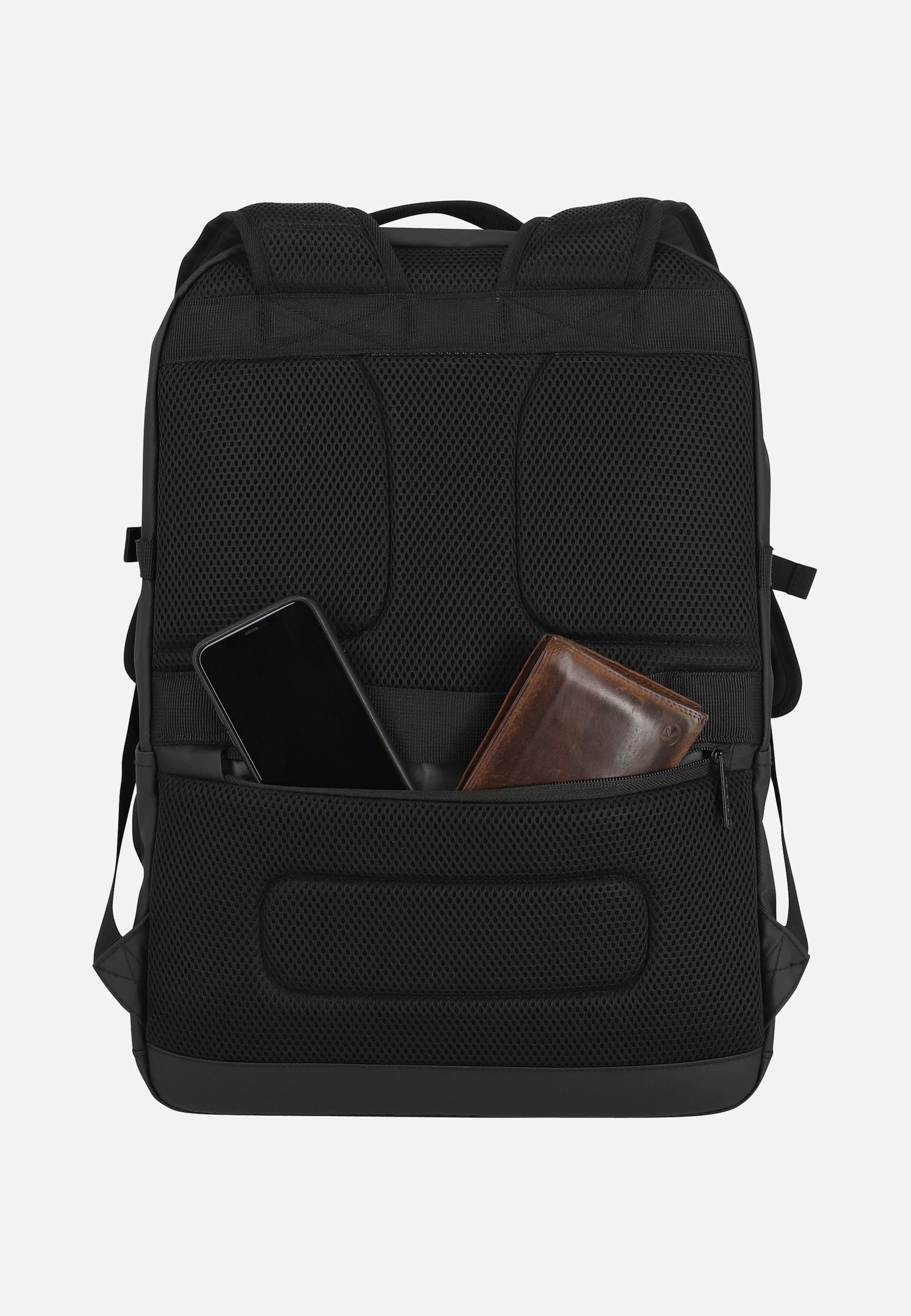 travelite Basics Rollup Daypack Schwarz Rucksack
