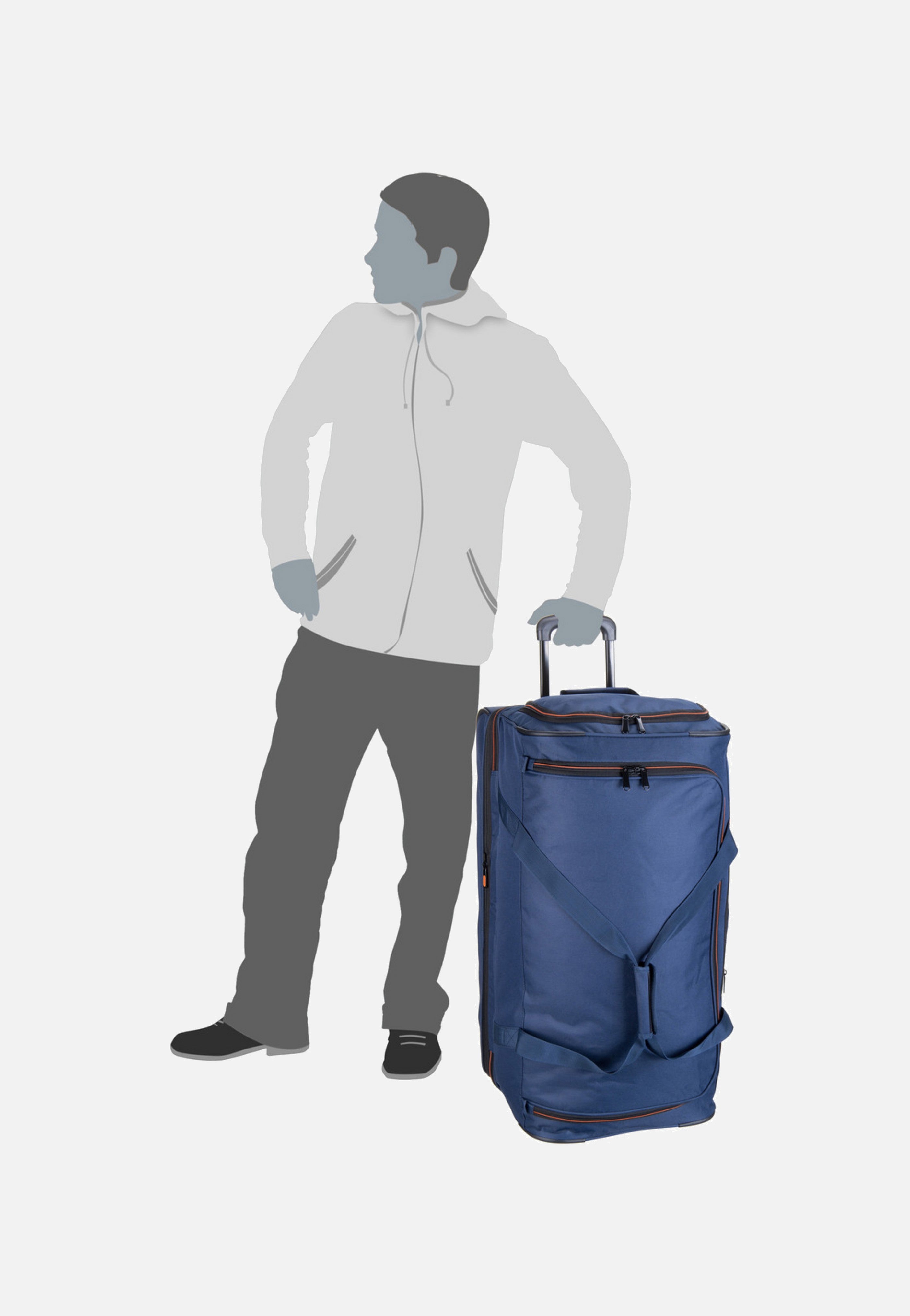 travelite Basics Trolley L Marine Reisetasche