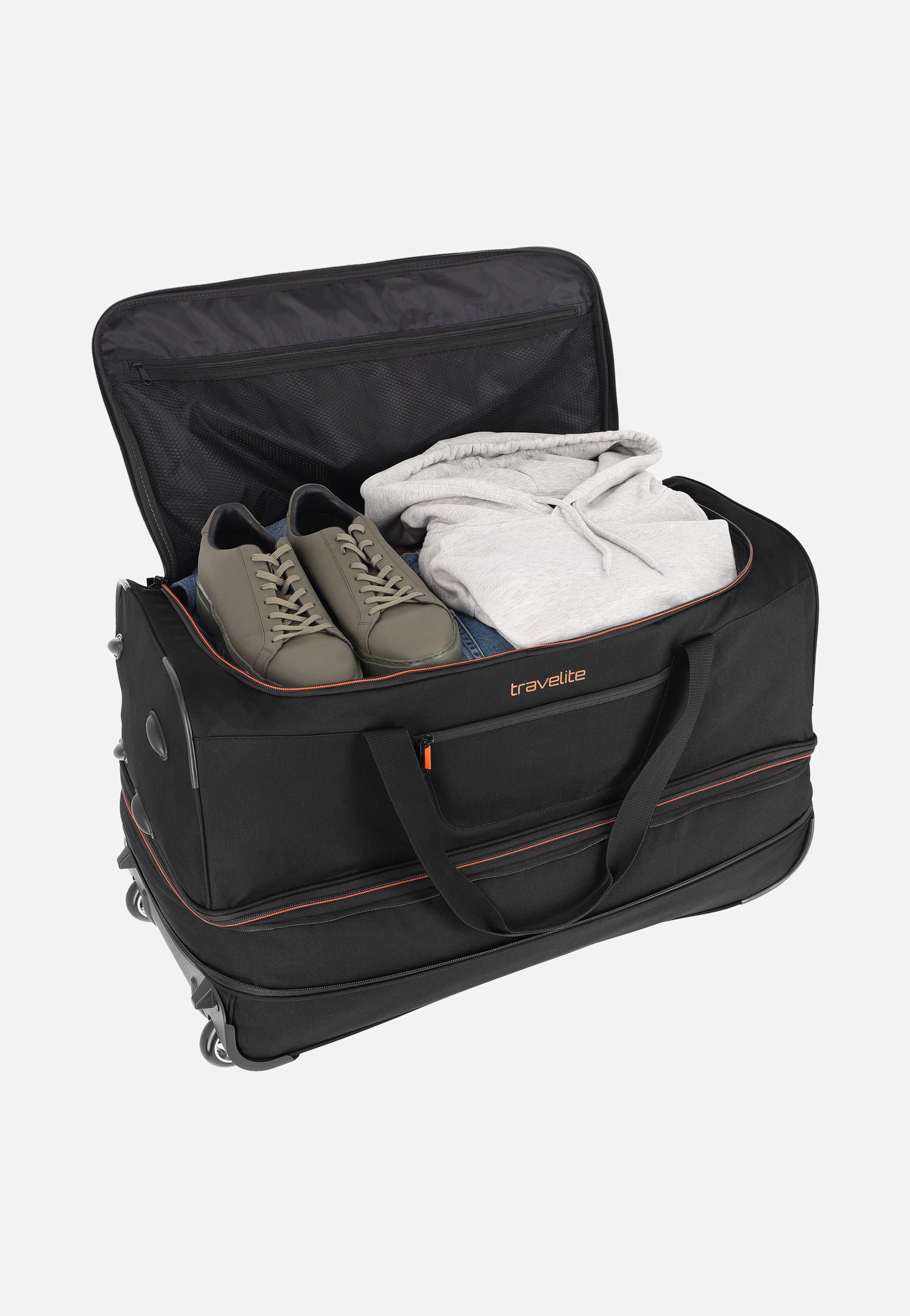 travelite Basics Trolley L Schwarz Reisetasche