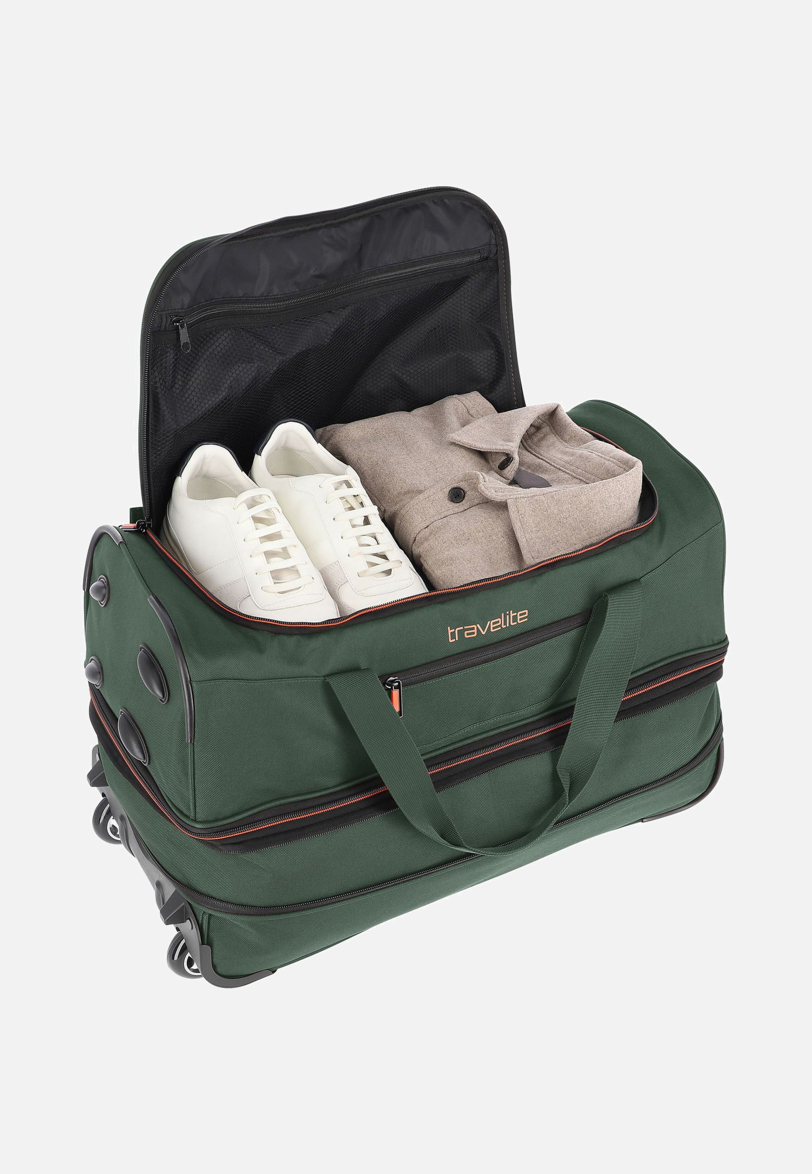 travelite Basics Trolley S Dunkelgrün Reisetasche
