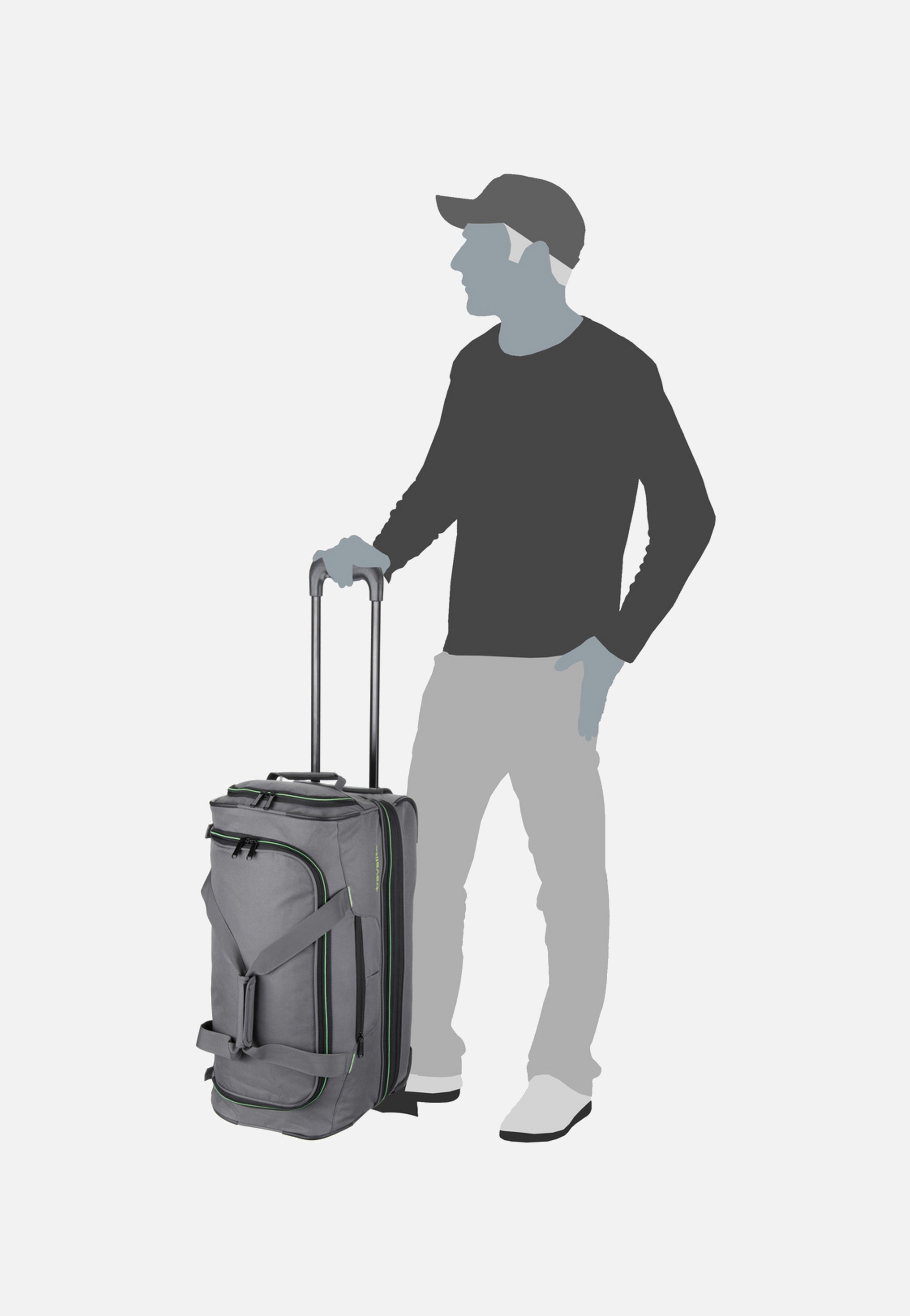 travelite Basics Trolley S Grau Reisetasche