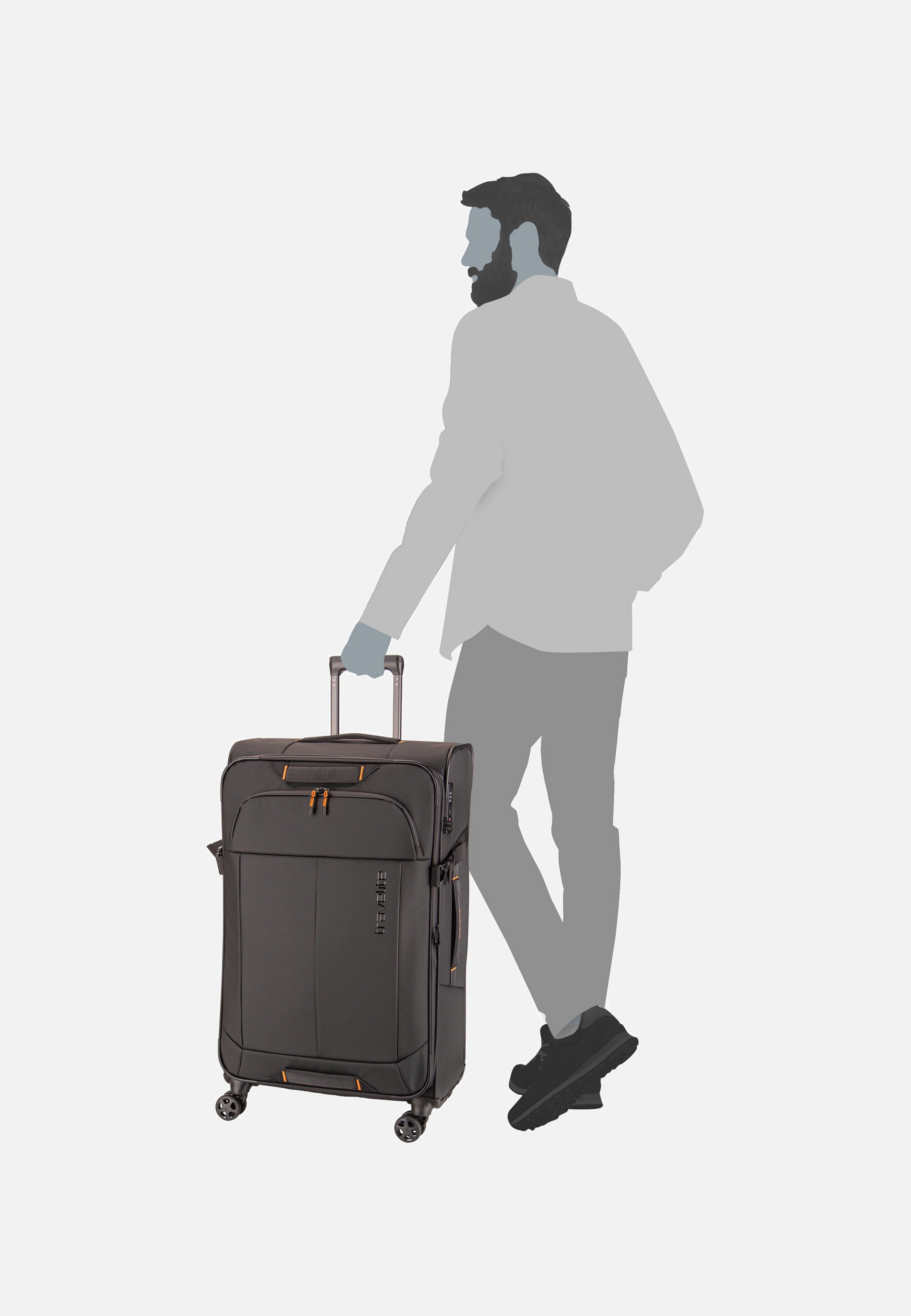 travelite Briize 4W Trolley L Exp Black Koffer
