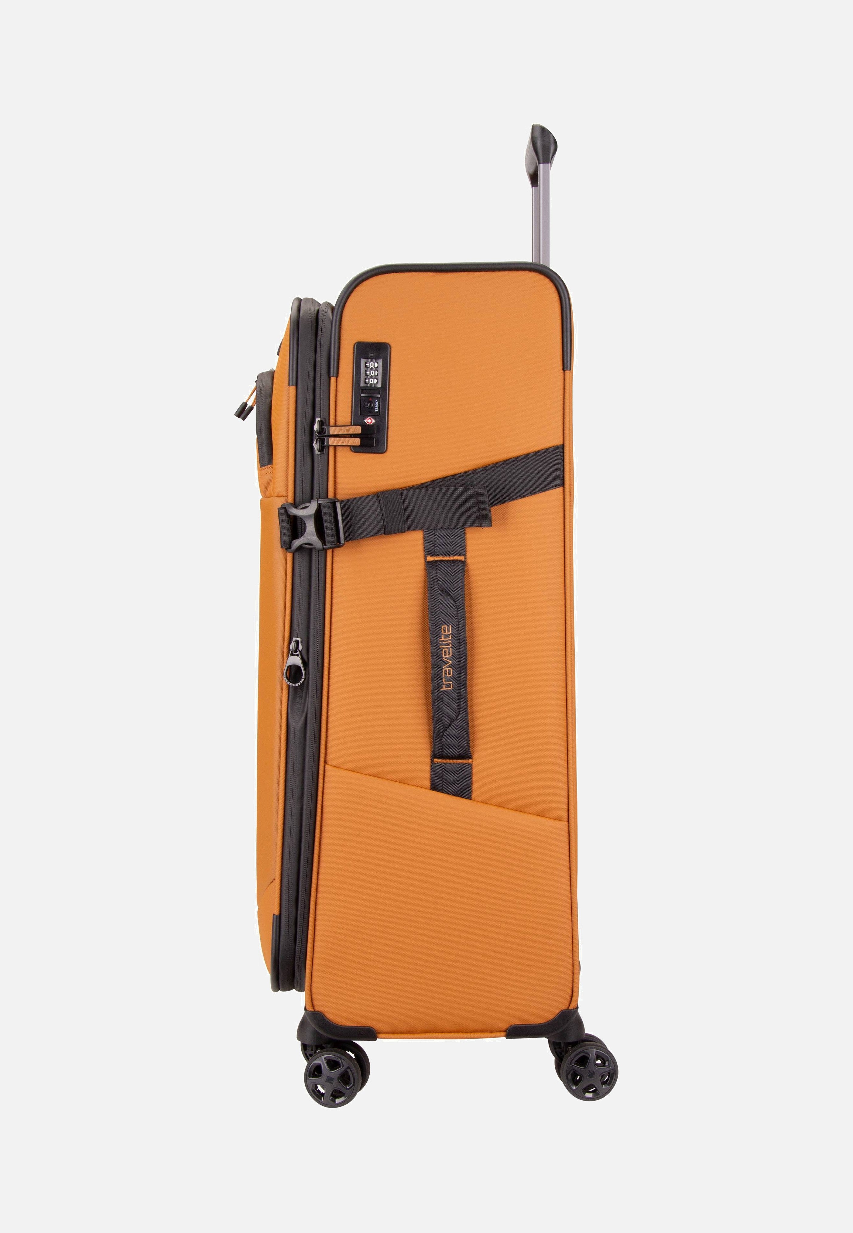 travelite Briize 4W Trolley L Exp Curry Koffer