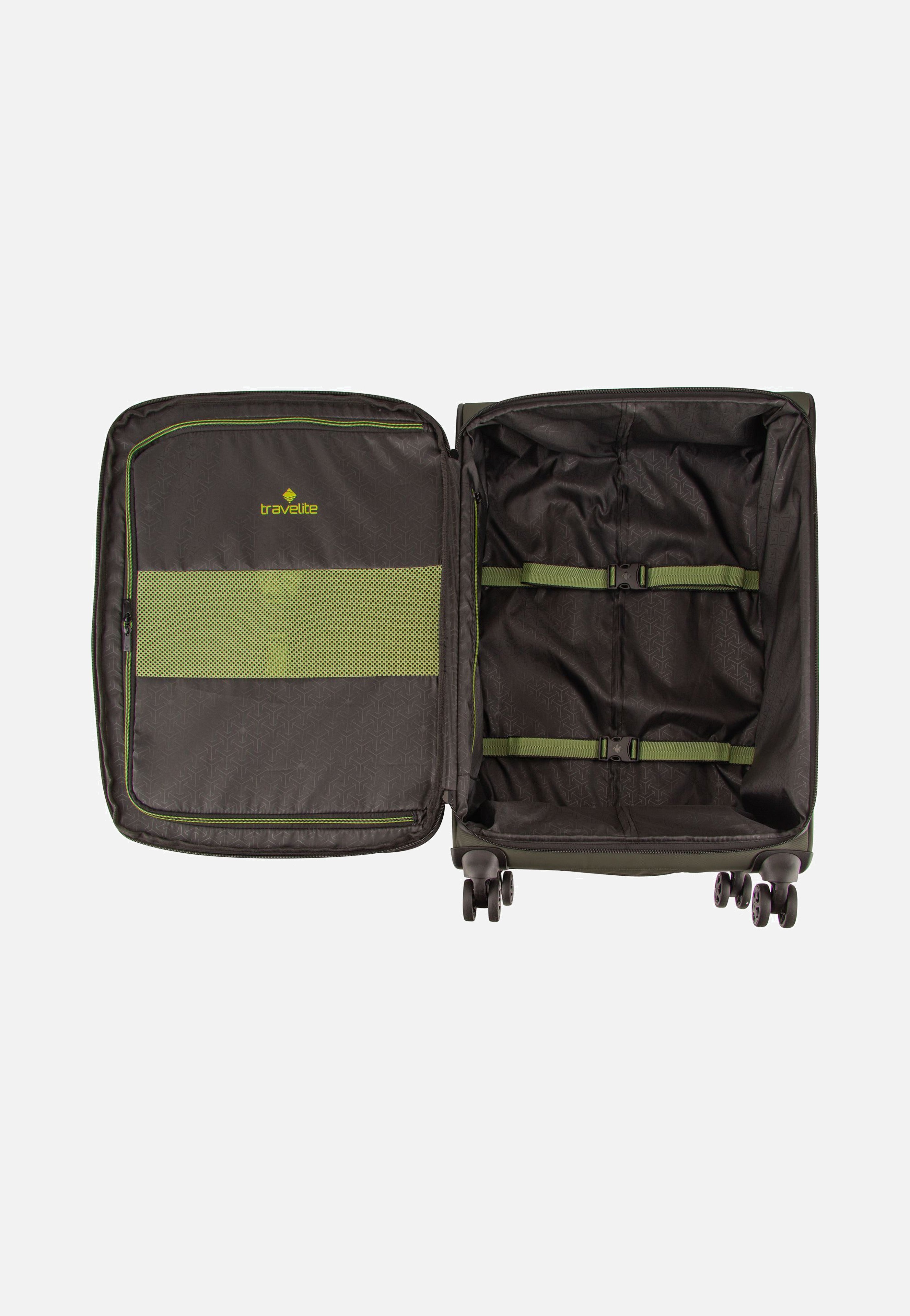 travelite Briize 4W Trolley M Exp Khaki Koffer