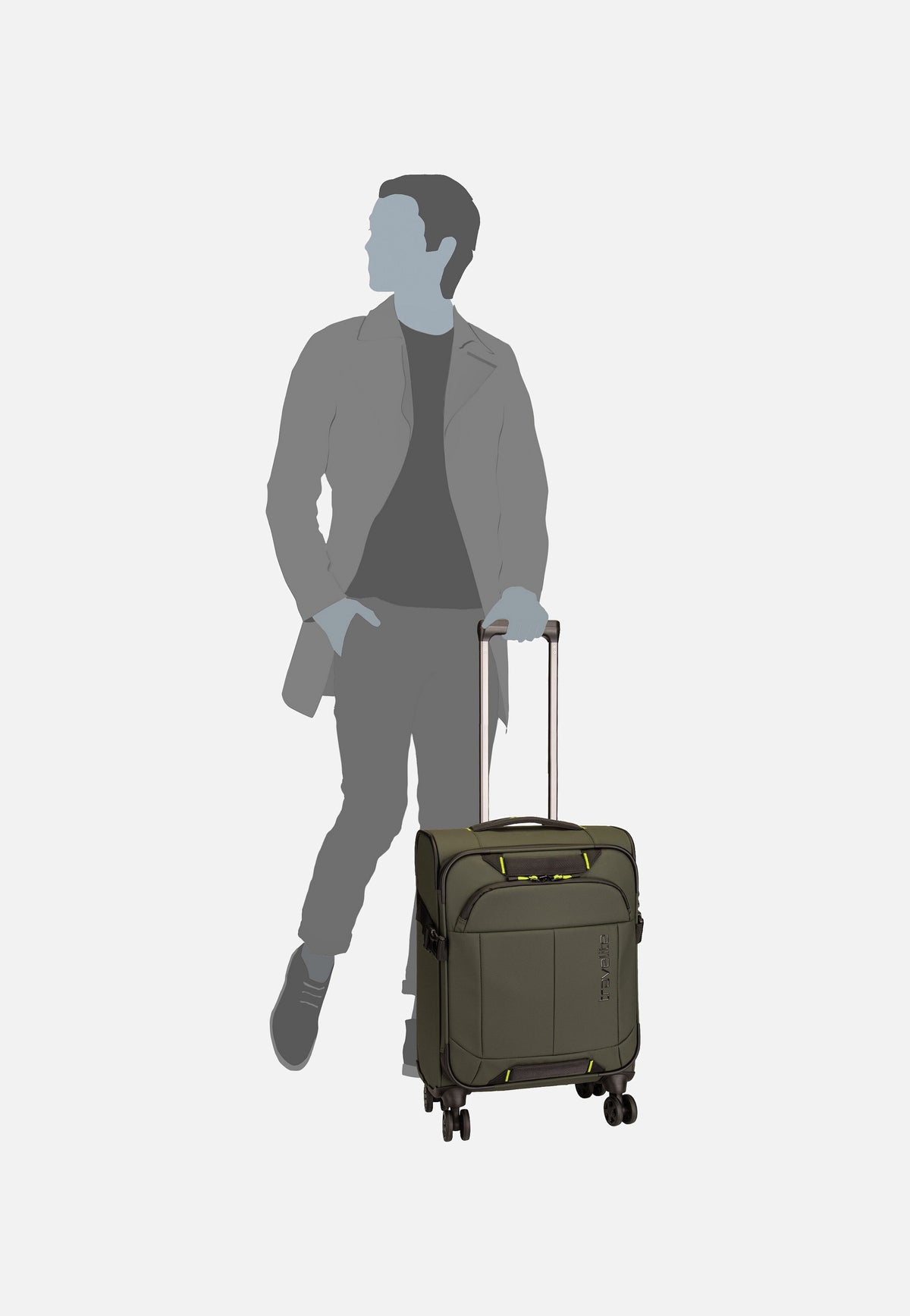 travelite Briize 4W Trolley S Khaki Koffer