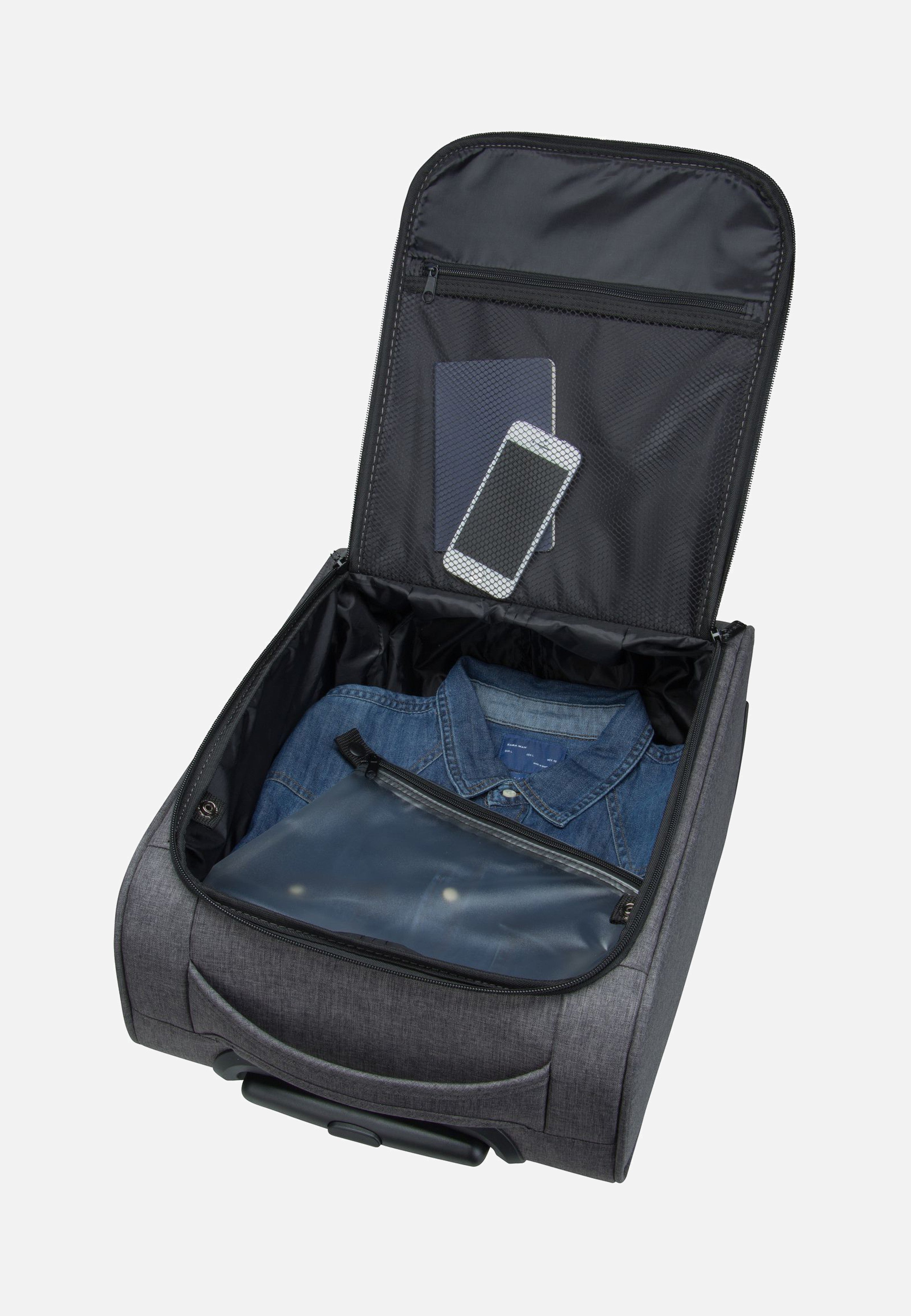 travelite Cabin 2w Bordtrolley Underseater Grau Melange Koffer