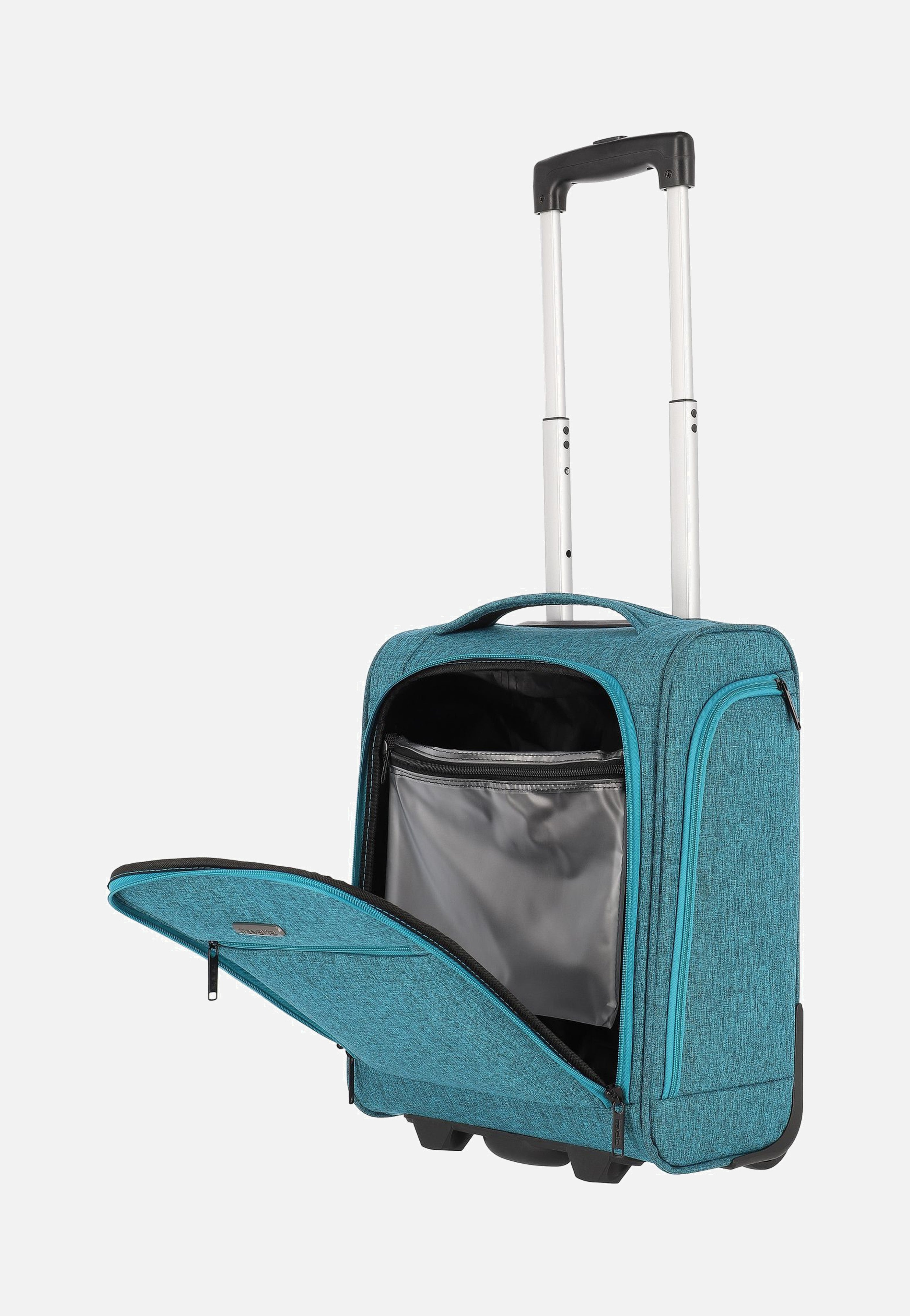 travelite Cabin 2w Bordtrolley Underseater Petrol Koffer