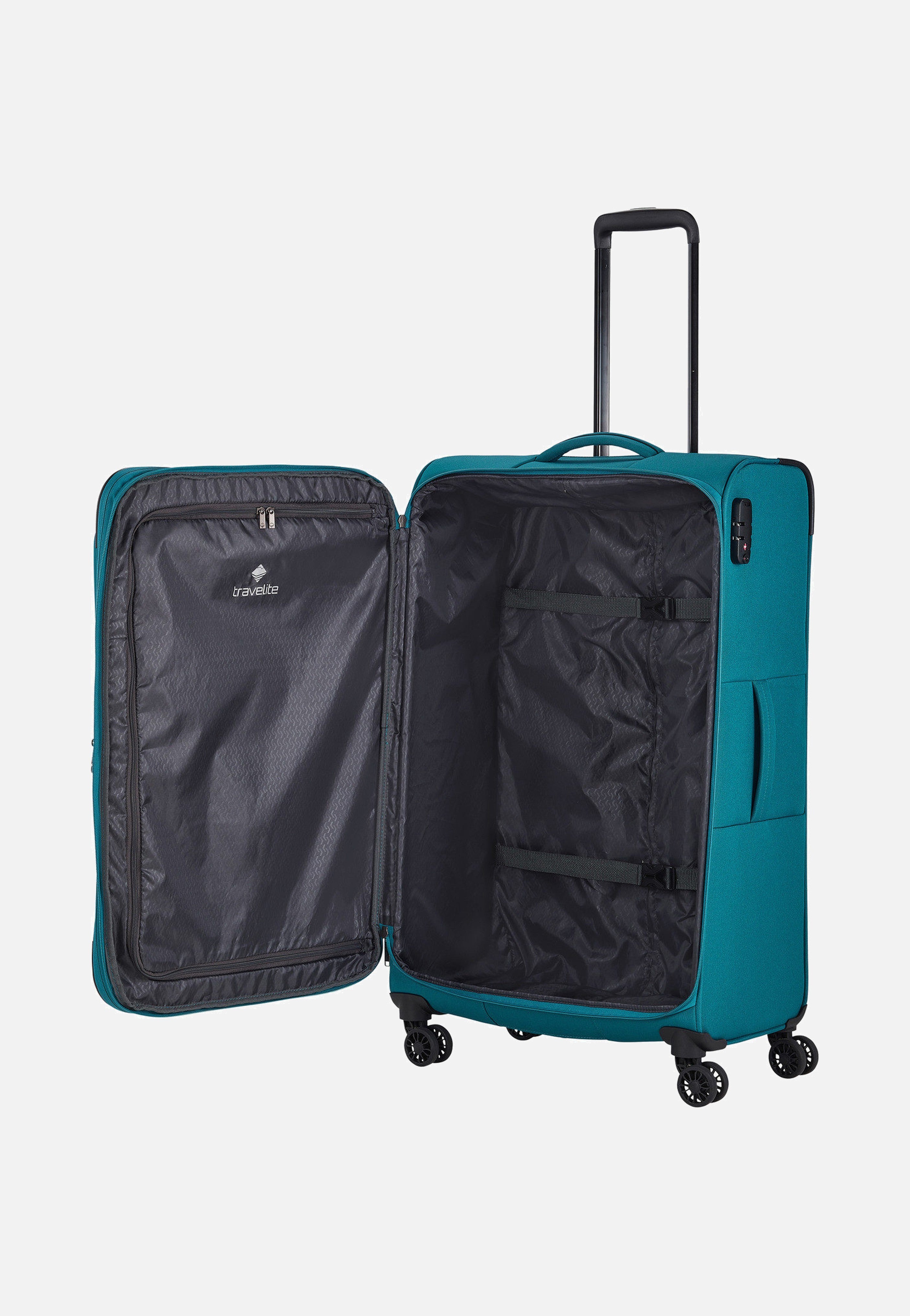 travelite Chios 4w Trolley L Petrol Koffer
