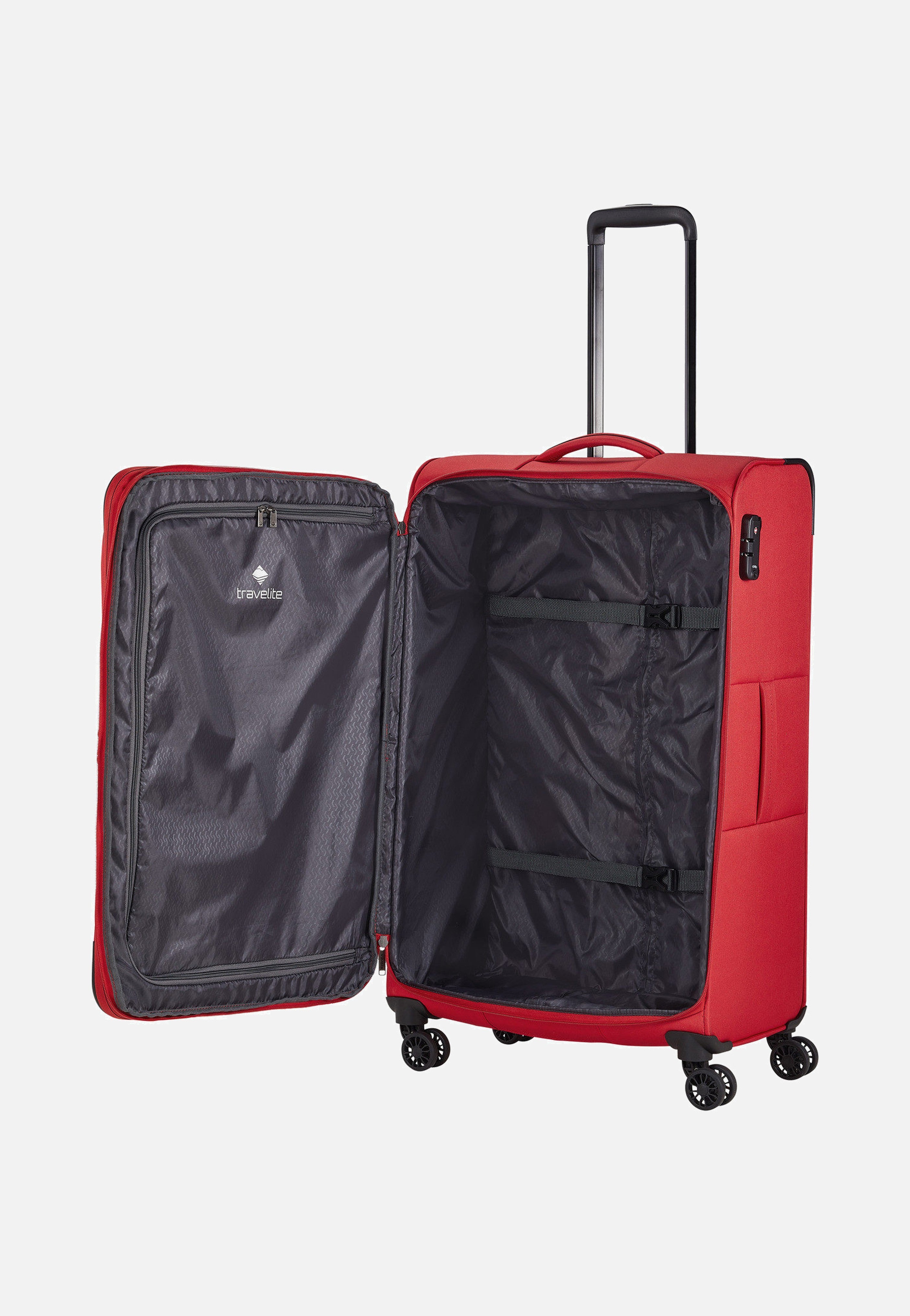 travelite Chios 4w Trolley L Rot Koffer