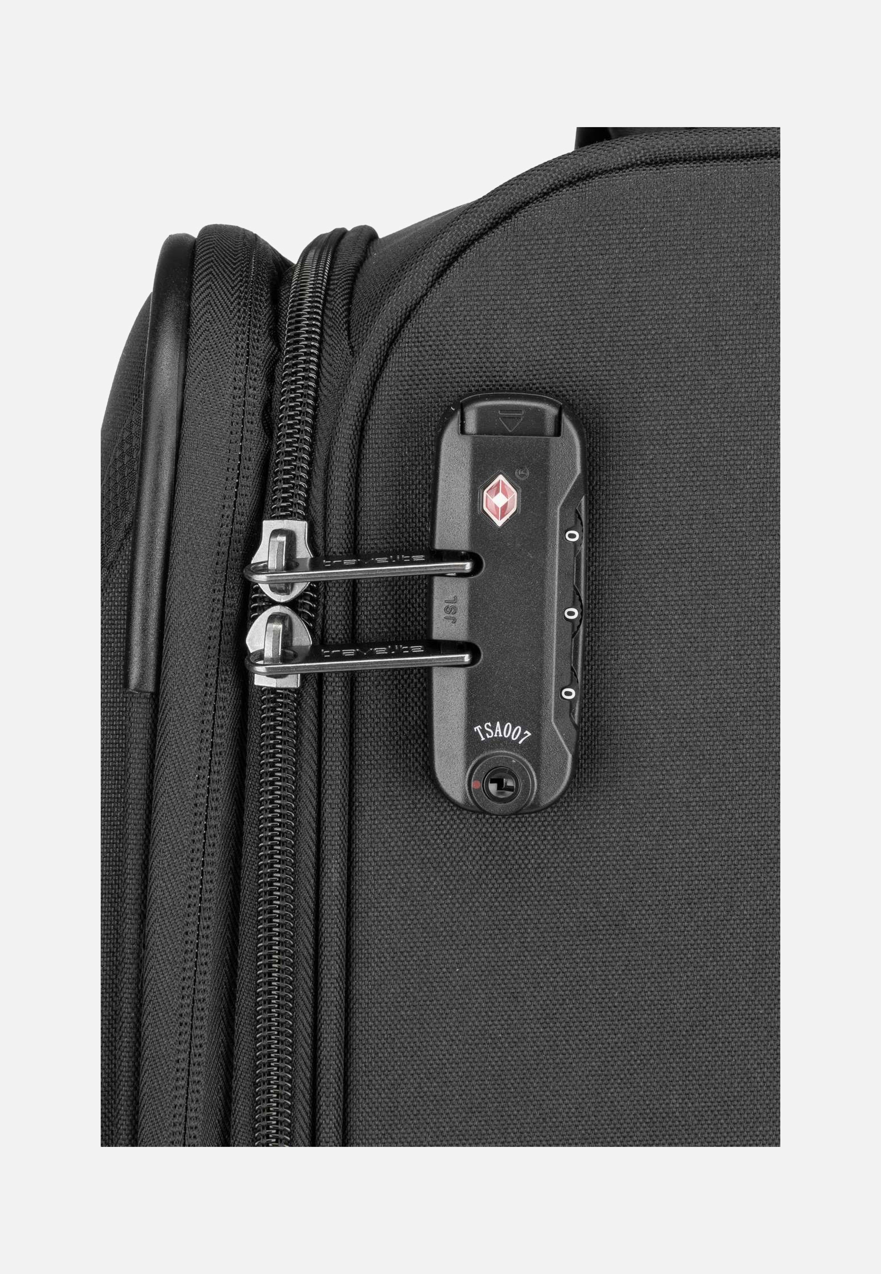 travelite Chios 4w Trolley L Schwarz Koffer