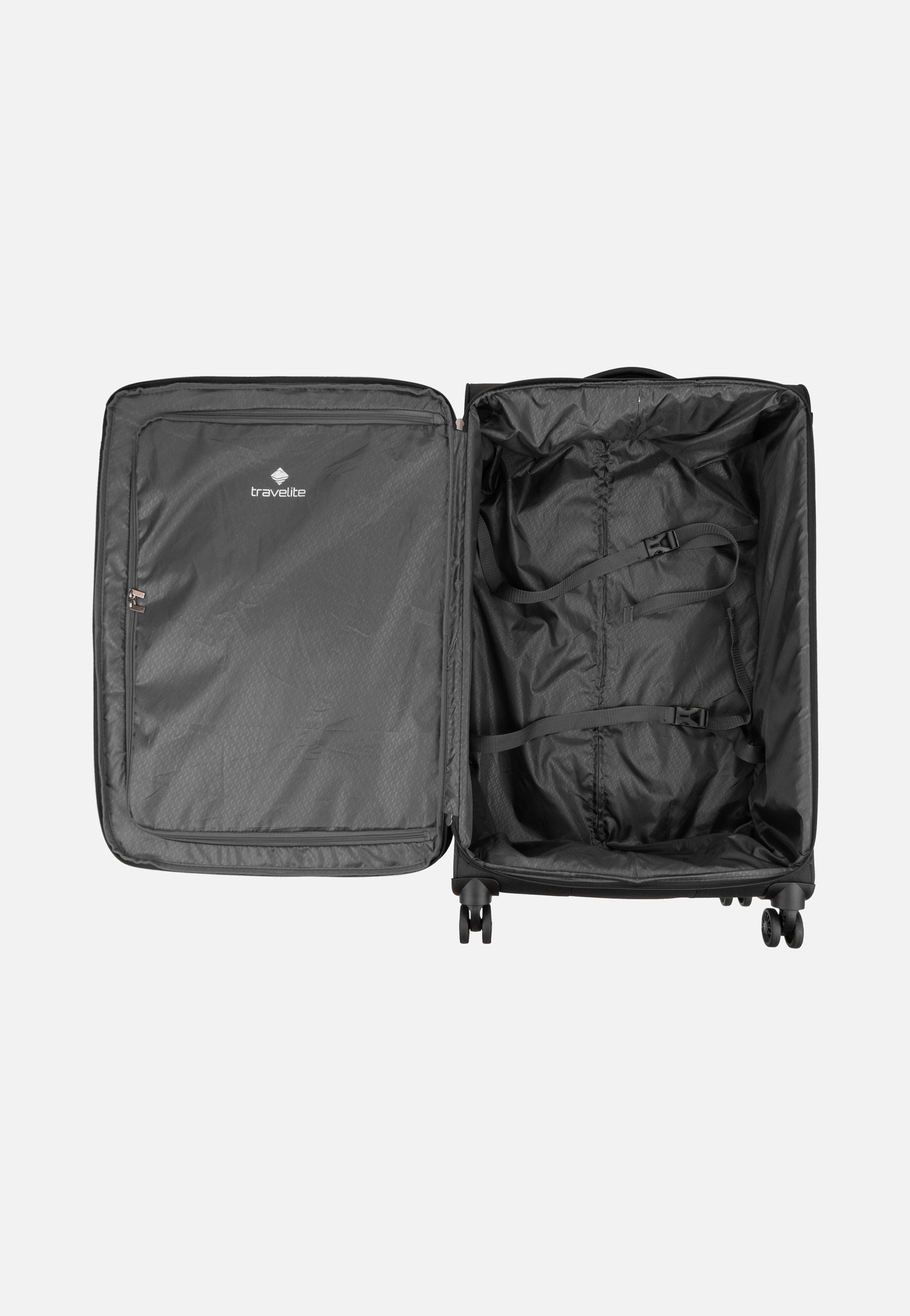 travelite Chios 4w Trolley L Schwarz Koffer