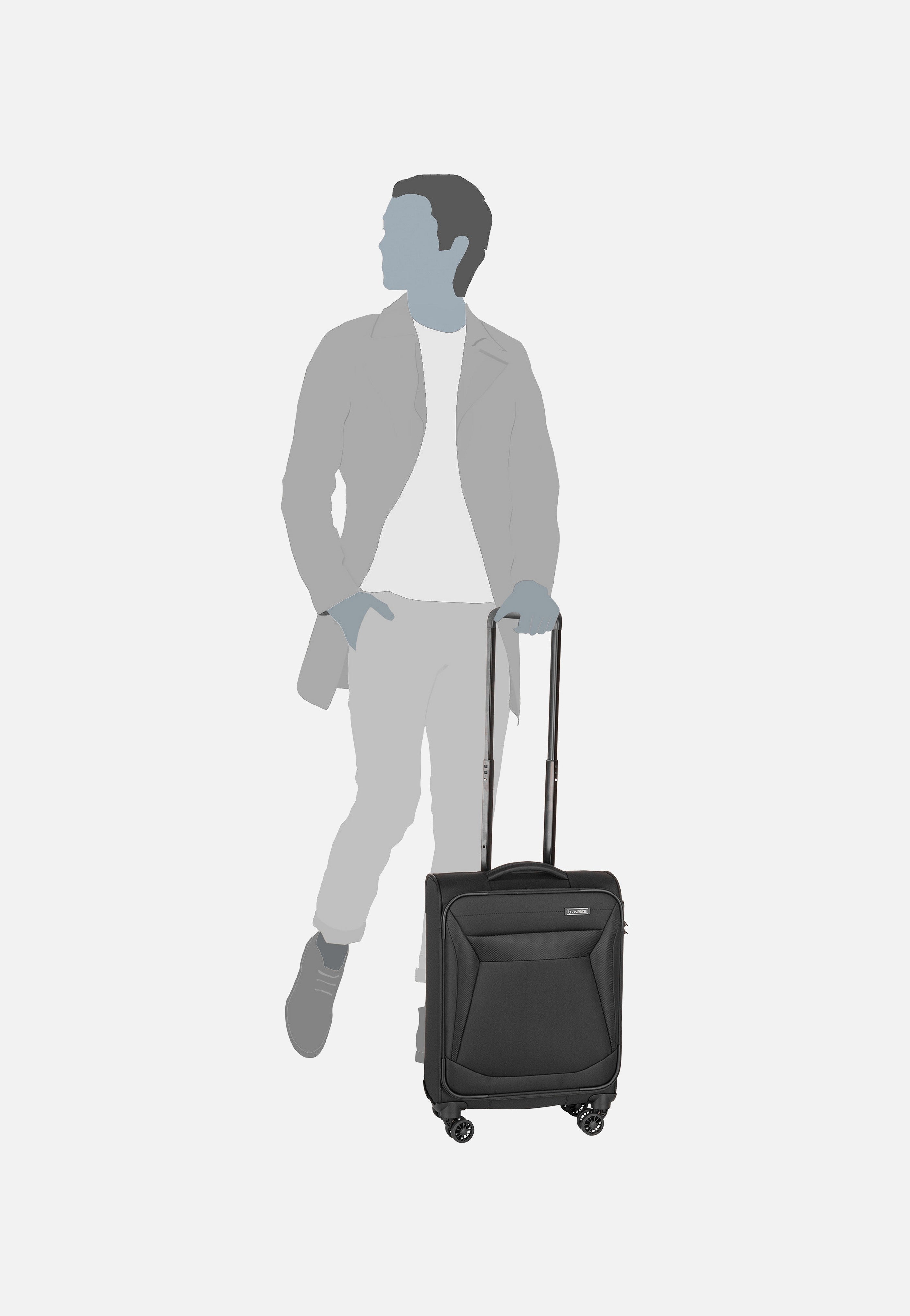 travelite Chios 4w Trolley S Schwarz Koffer