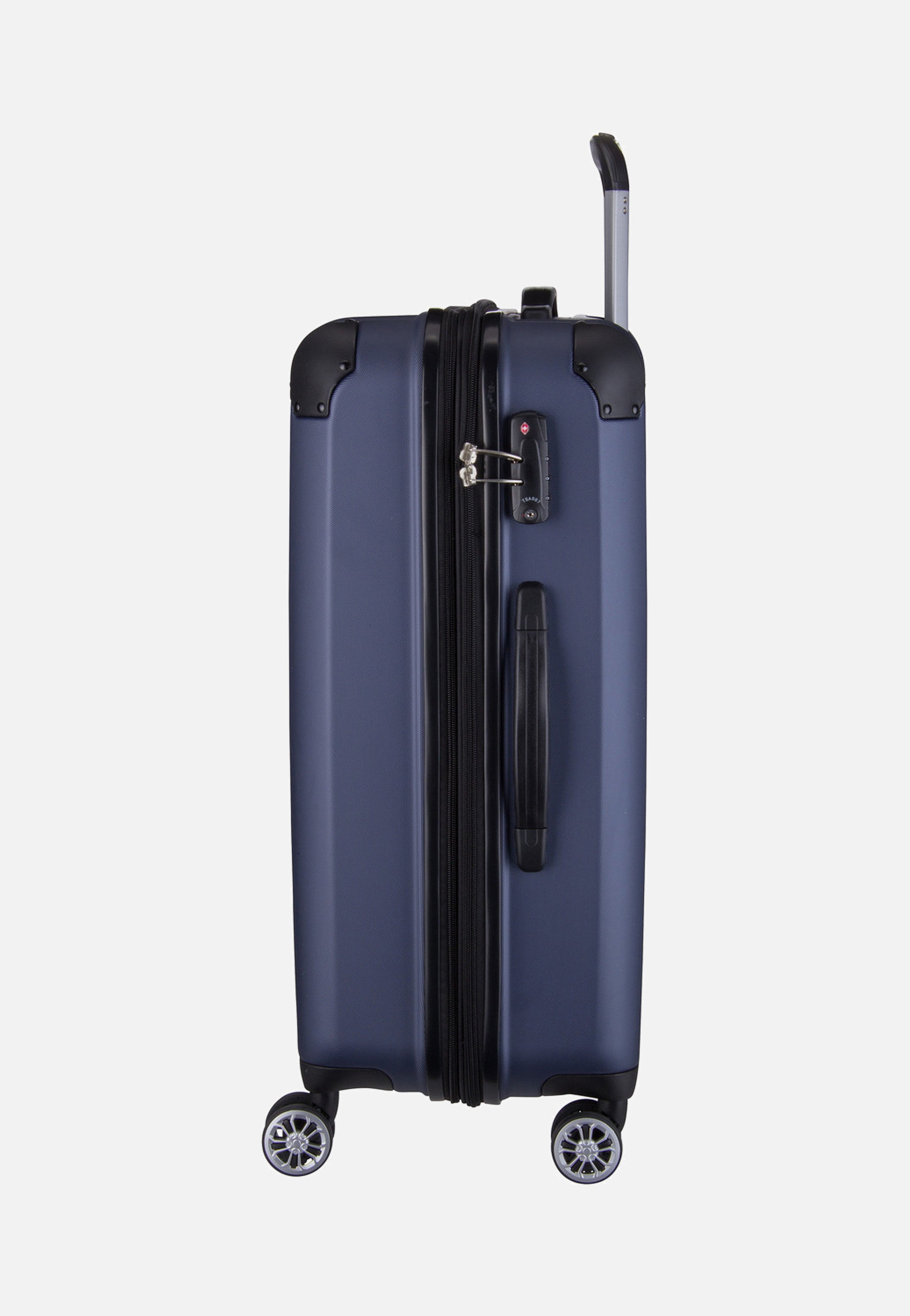 travelite City 4-Rad Trolley M exp Marine Koffer
